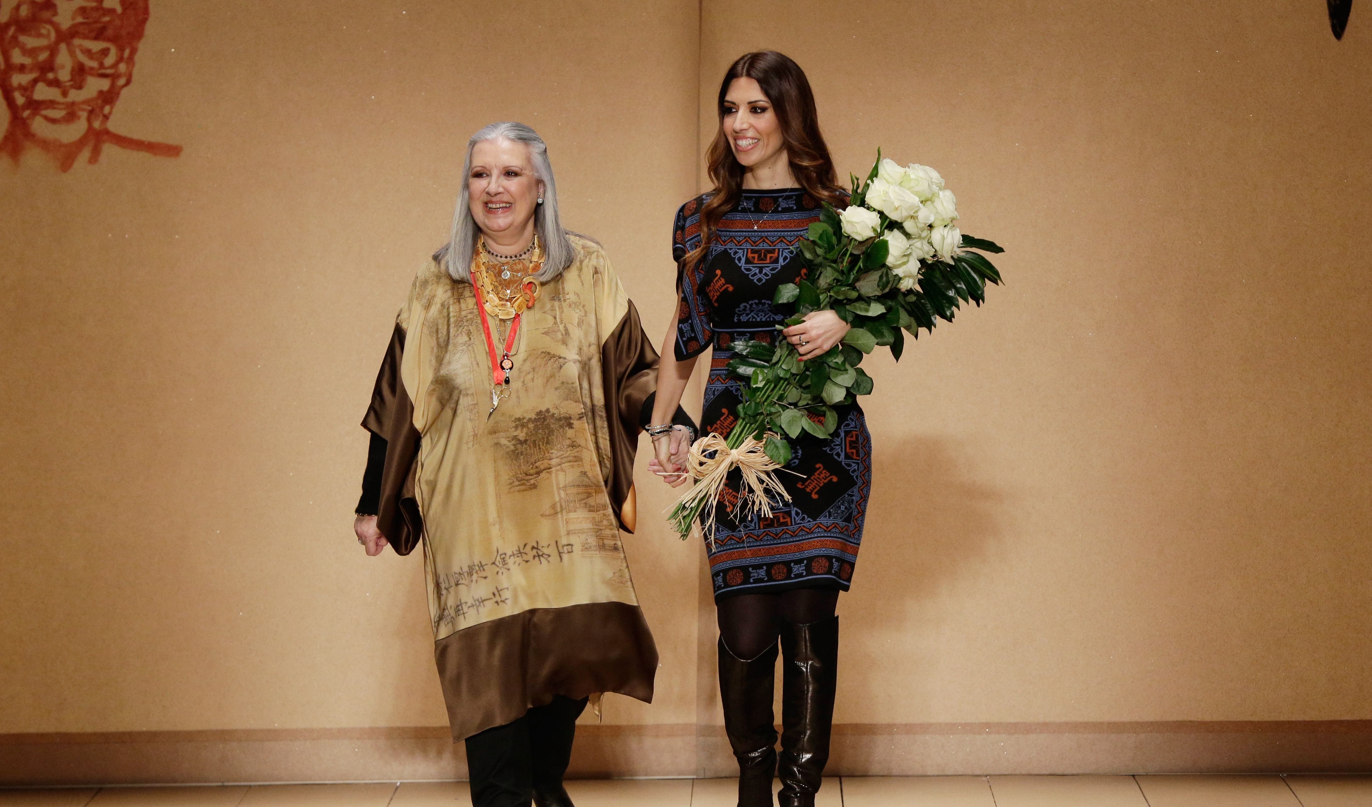 Designer Laura Biagiotti und ihre Tochter Lavinia Biagiotti