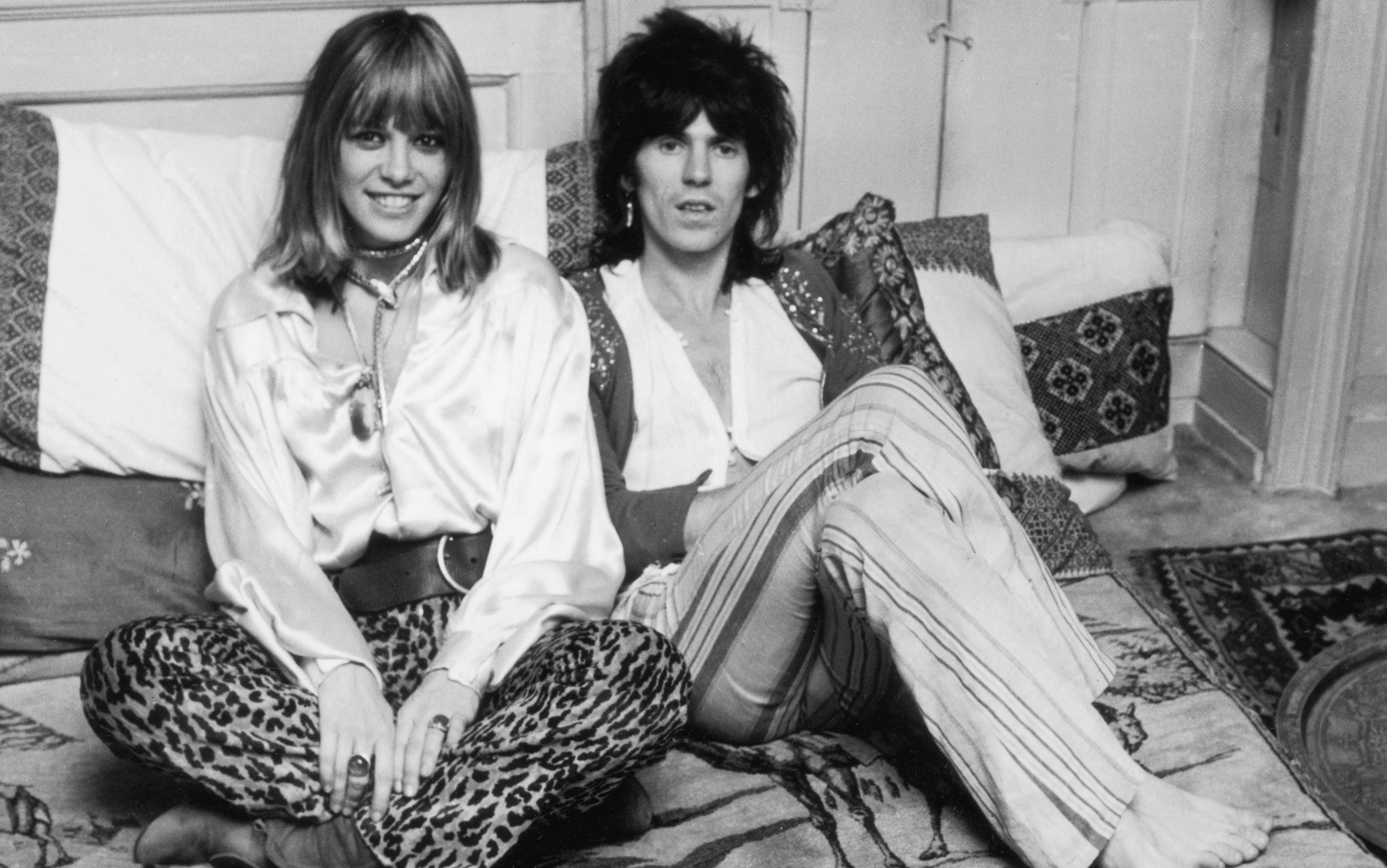 Rolling Stone Keith Richards und Anita Pallenberg