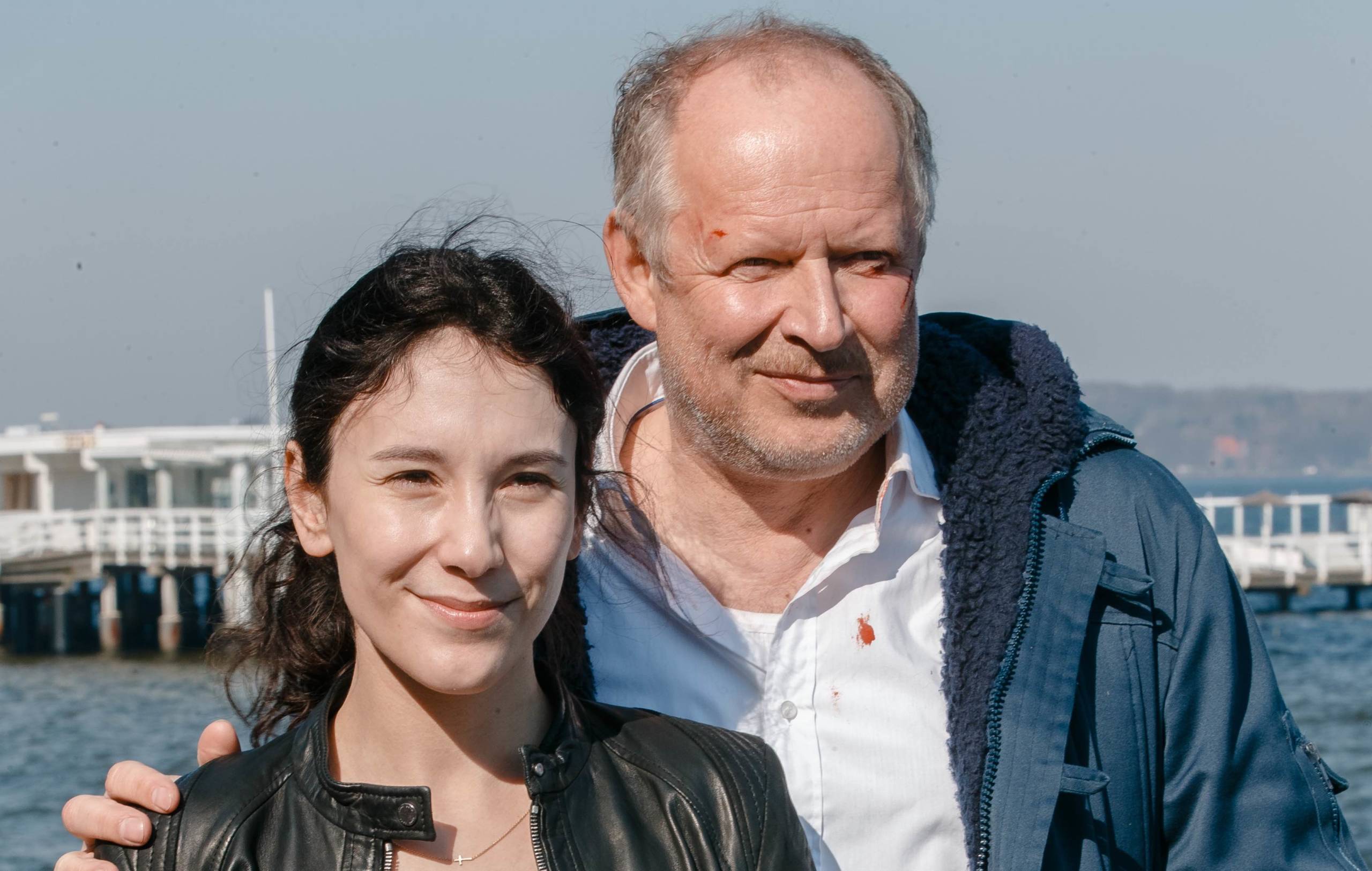 Die „Tatort“-Schauspieler Sibel Kekilli und Axel Milberg in ihrem letzten gemeinsamen Fall