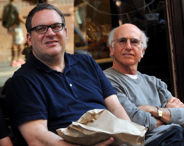 Am Set von „Curb Your Enthusiasm“: Jeff Garlin (l.) und Larry David.
