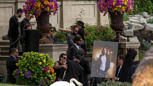 Chester Bennington bei der Beerdigung von Chris Cornell.