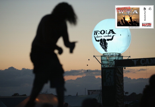 In diesem Jahr auch mit eigenen Briefmarken: Das Wacken.