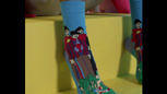 Ideal für den kalten Winter: Beatles-Socken mit Yellow-Submarine-Motiv.