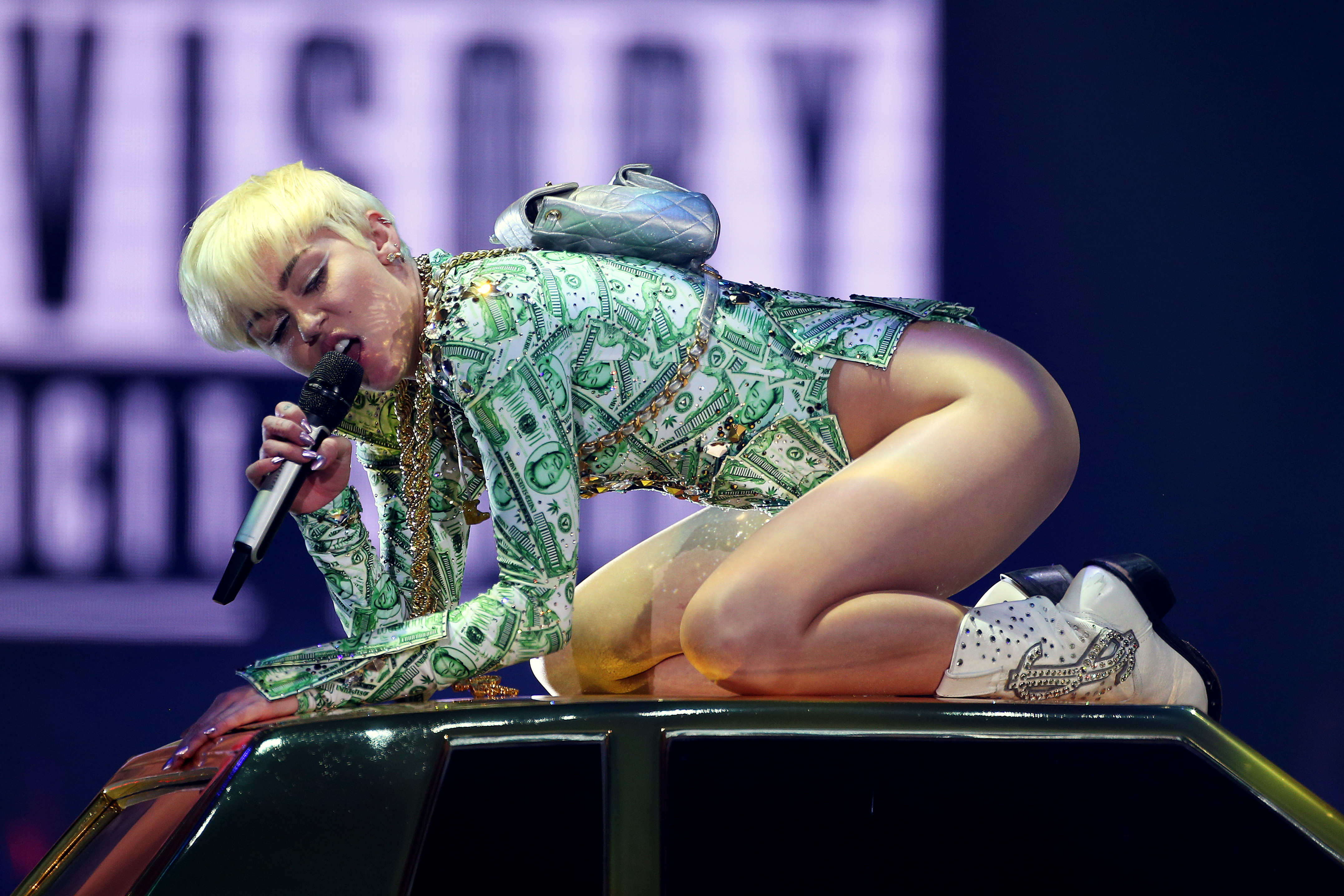 Miley Cyrus Performs At The 02 Arena