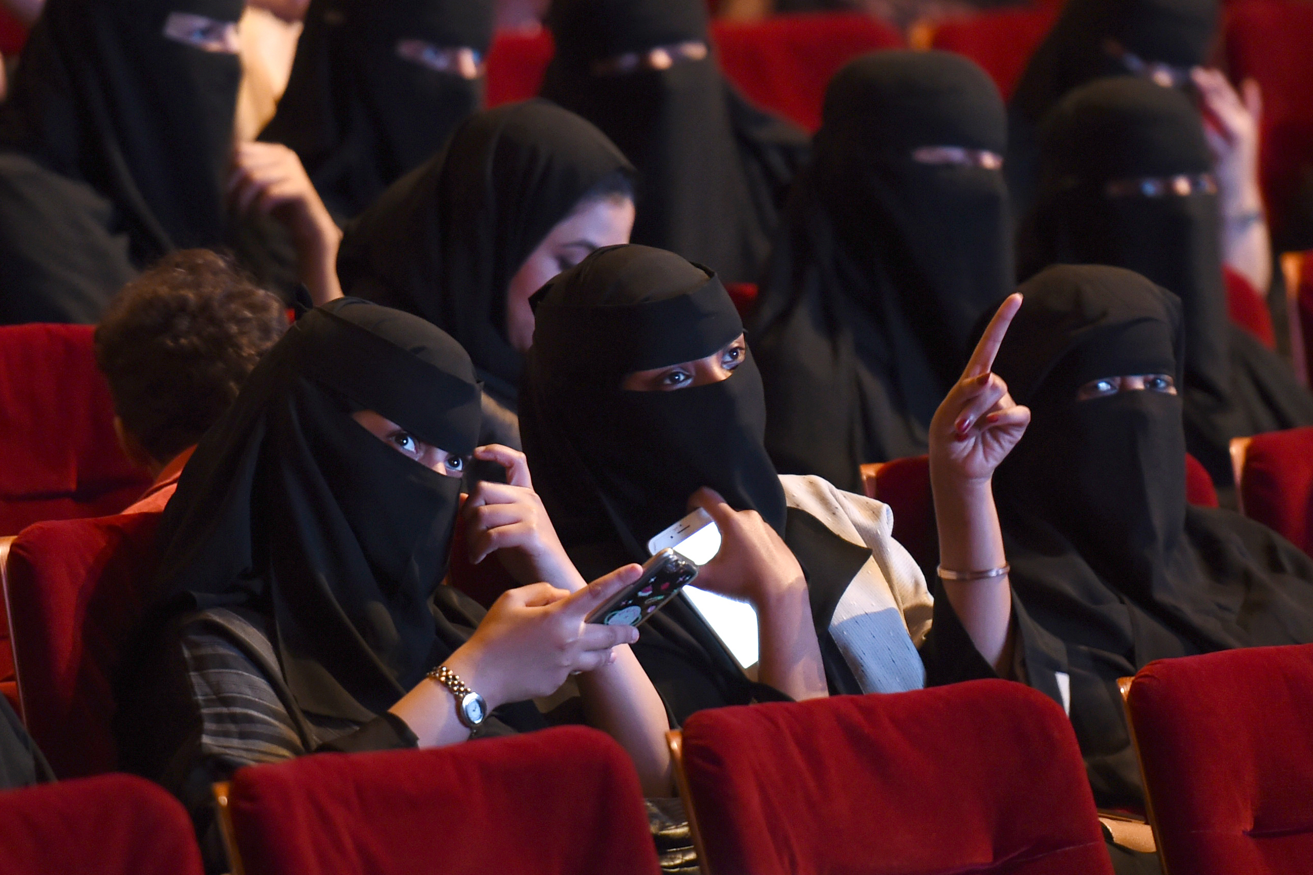 Saudi Arabische Frauen im Kino