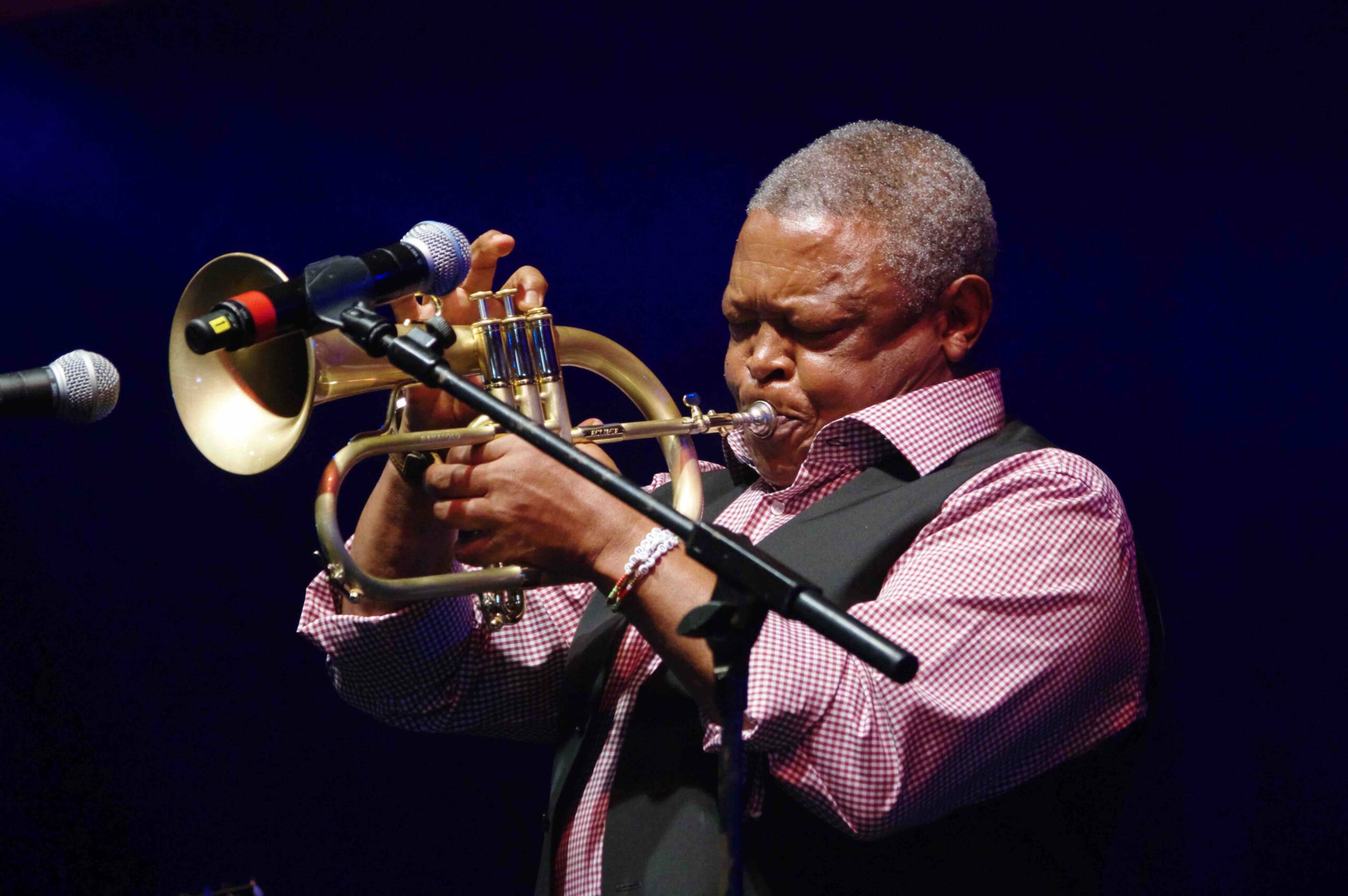 Hugh Ramopolo Masekela (* 4. April 1939 in Witbank, † 23. Januar 2018 in Johannesburg)