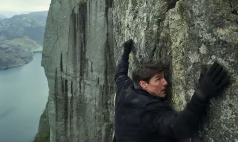 Felswand gegen Ethan Hunt: Szene aus dem Trailer zu „Mission: Impossible 6“