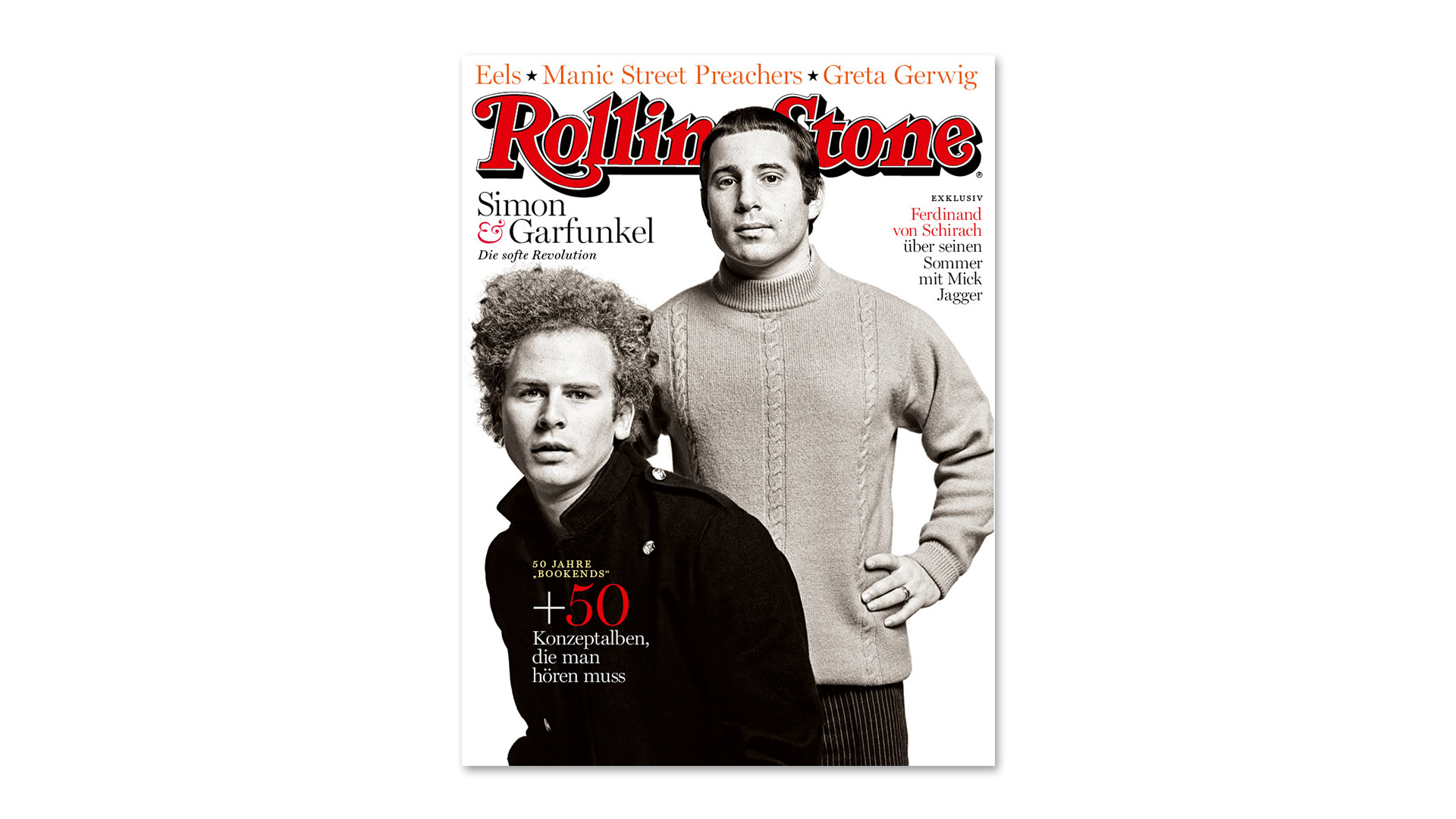 Simon And Garfunkel sind Titelthema der April-Ausgabe des ROLLING STONE