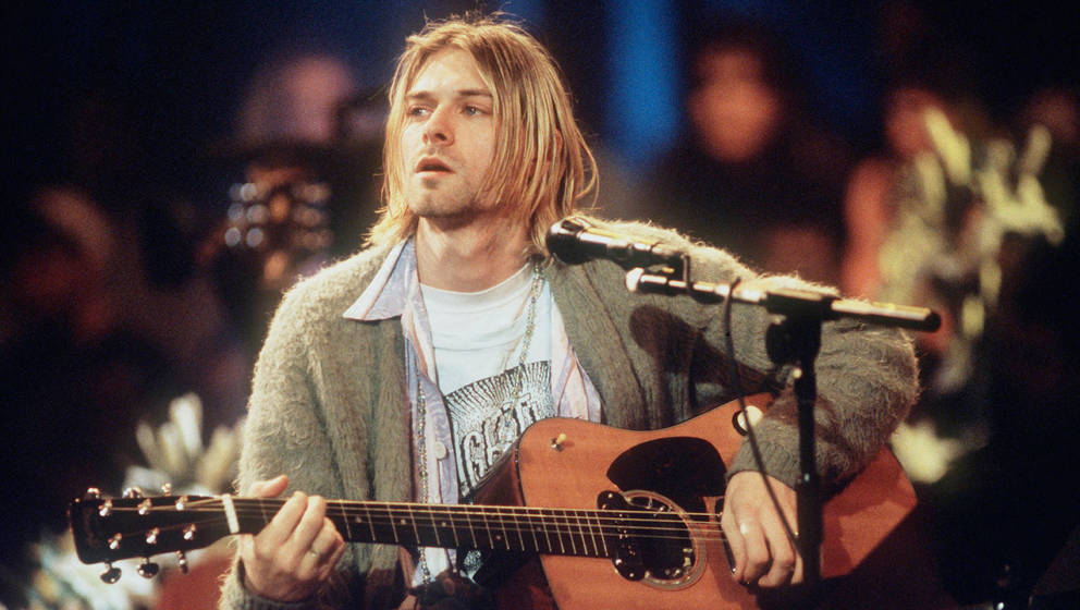 Kurt Cobain beim legendären „MTV Unplugged“-Auftritt von Nirvana
