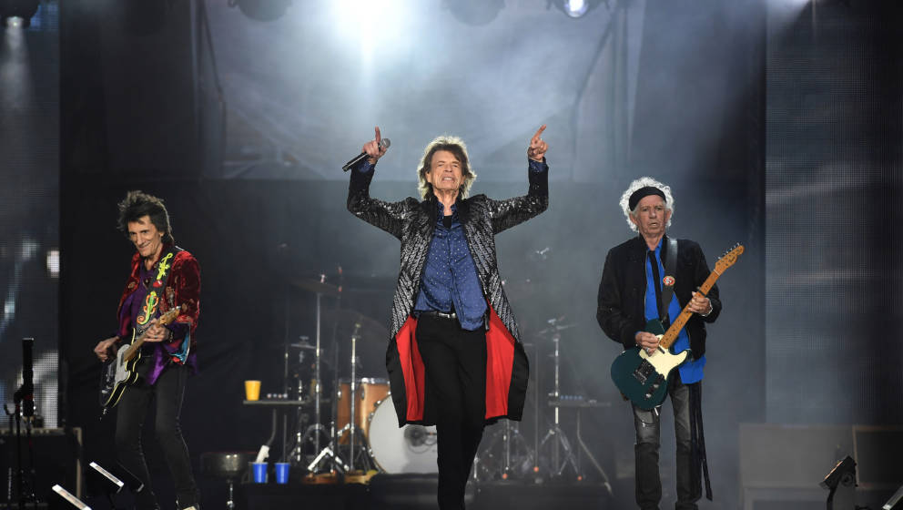 DUBLIN, IRELAND - MAY 17: The Rolling Stones perform live on stage on the opening night of the european leg of their No Filte