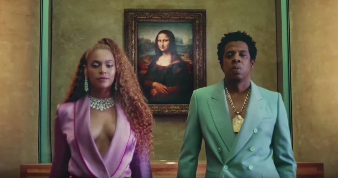 Beyoncé und Jay-Z vor der Mona Lisa im Louvre
