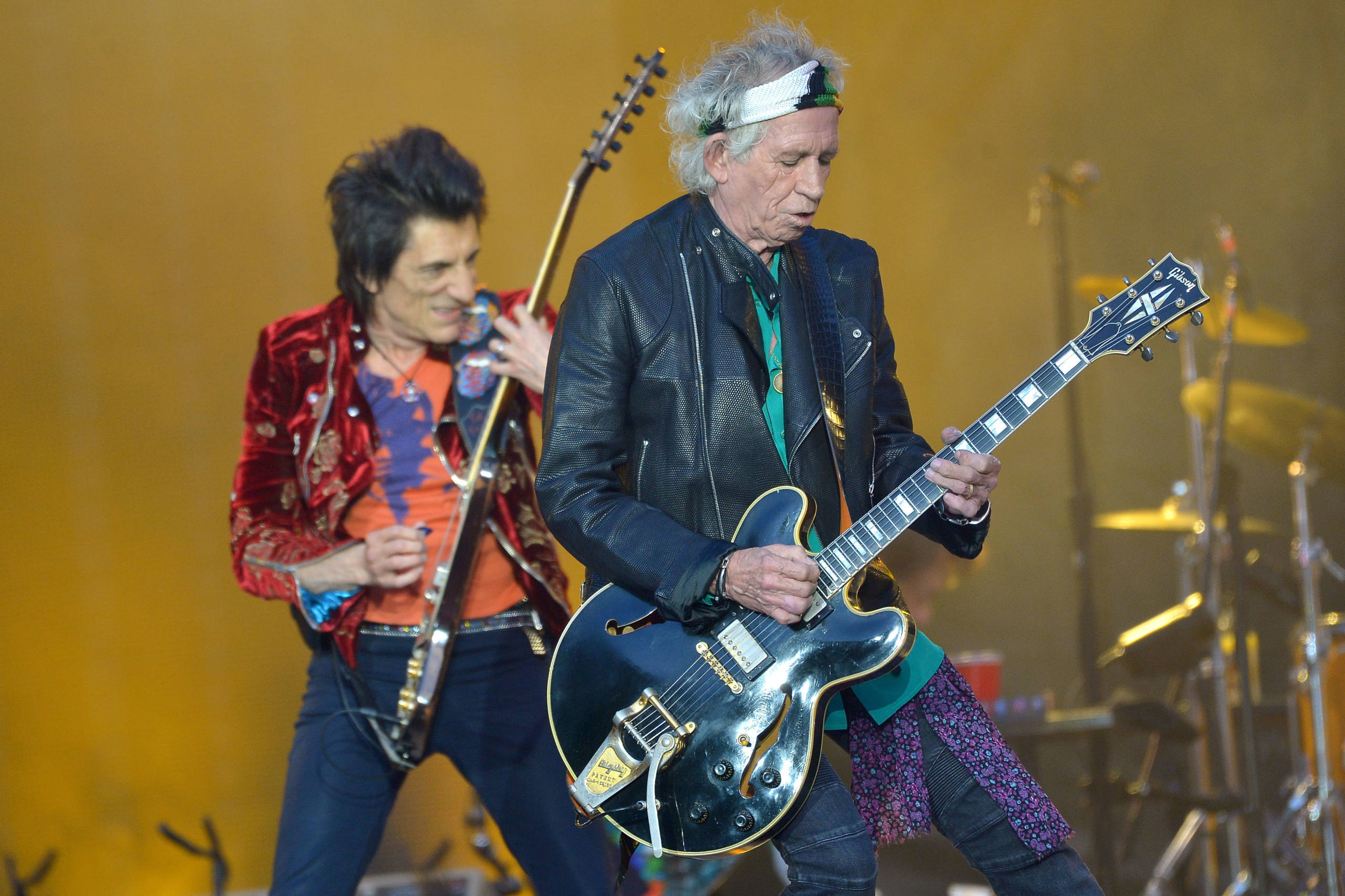 Rolling Stones in Twickenham: Ronnie Wood und Keith Richards on Fire