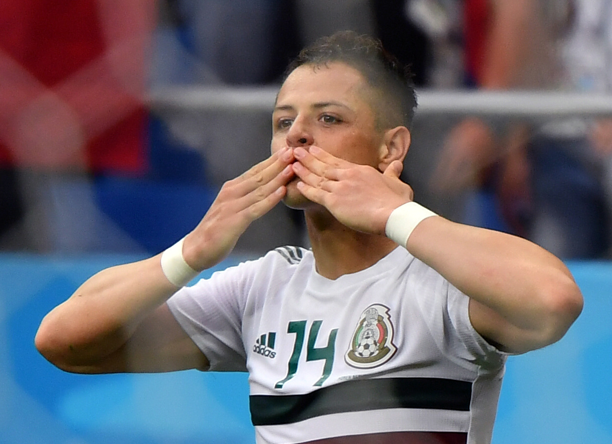 Javier Hernandez, genannt Chicharito, trifft für Mexiko