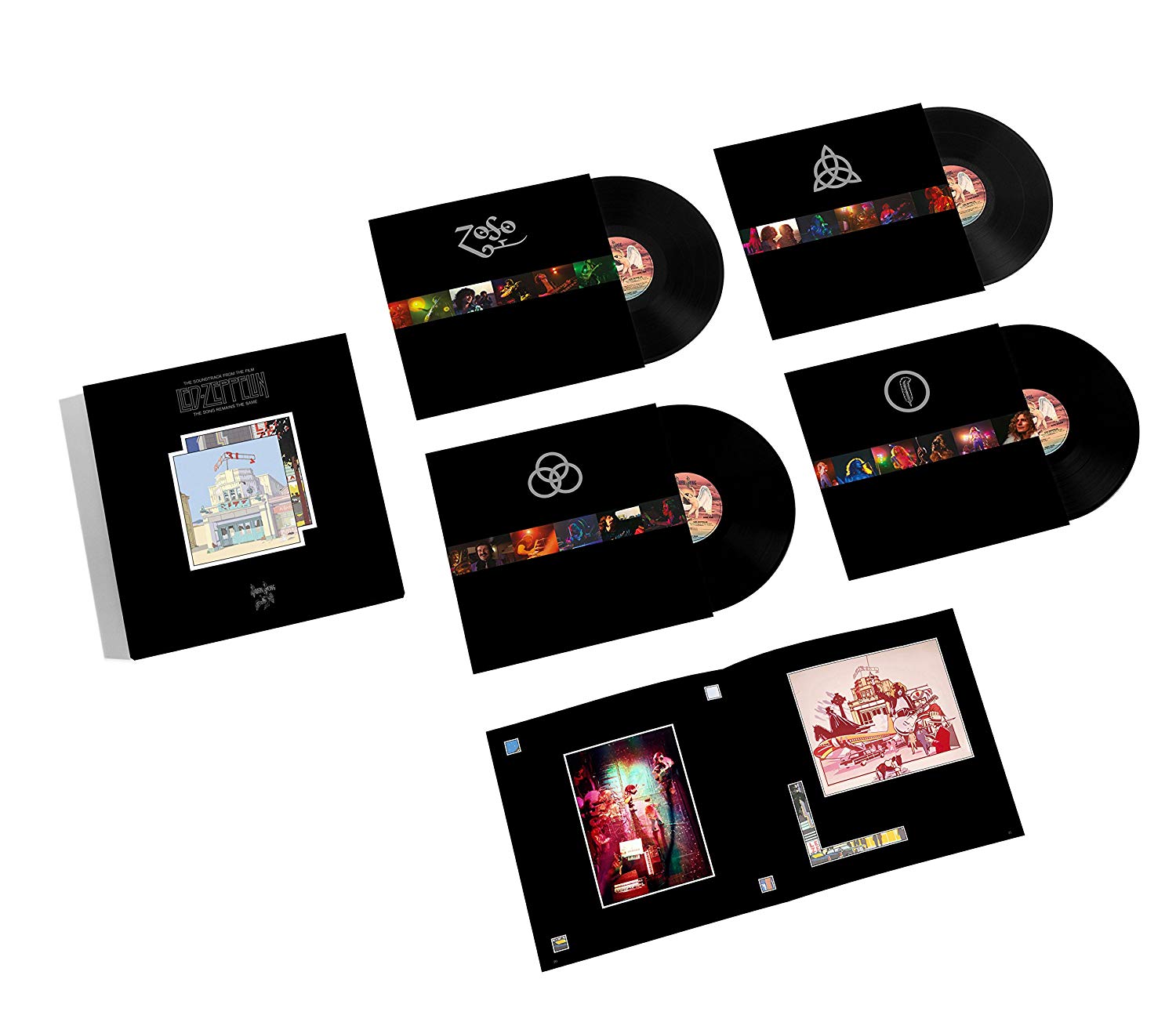 Cover-Artwork für die Vinyl-Edition von Led Zeppelins „The Song Remains The Same“