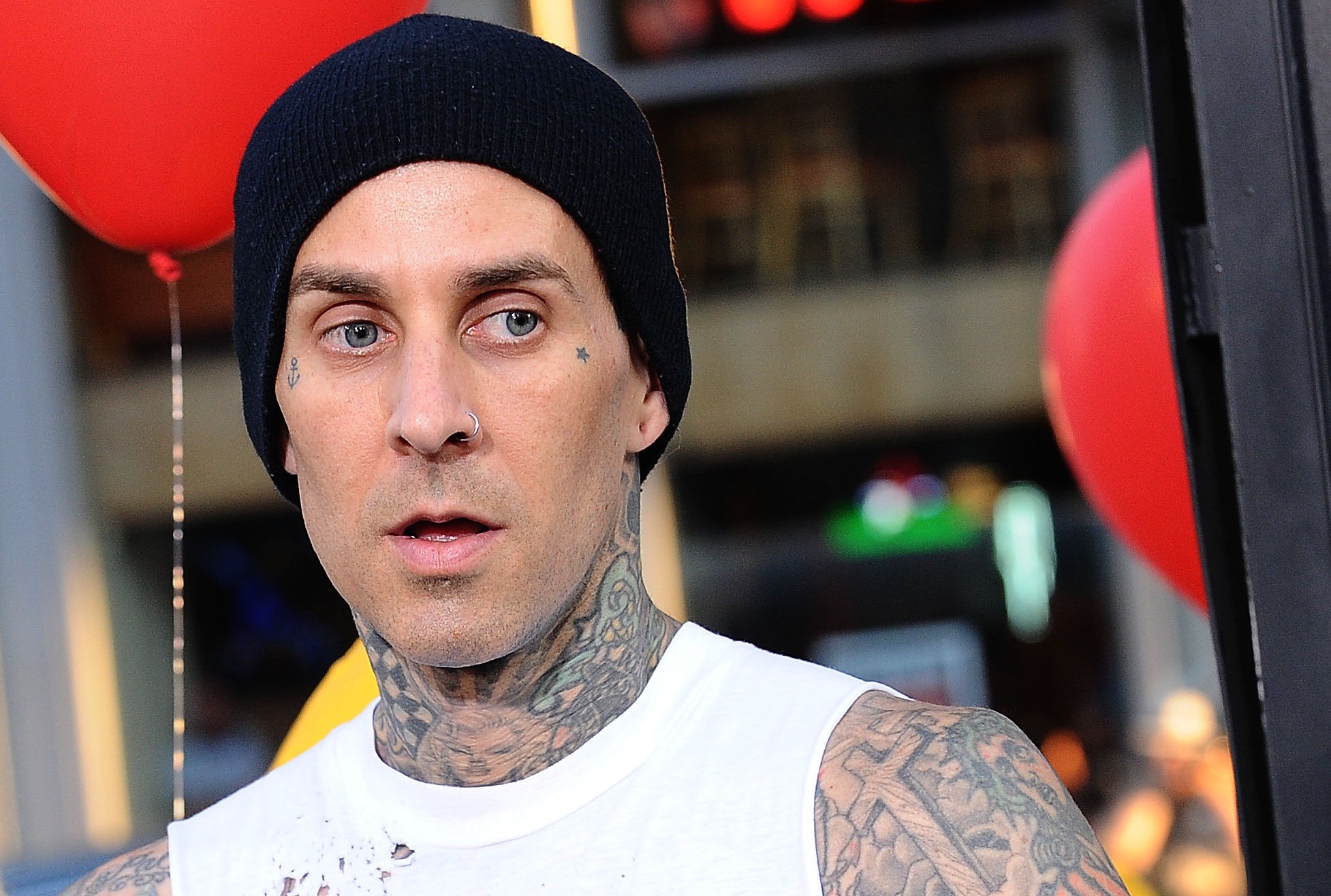 Mit einem Schreck davon gekommen: Travis Barker