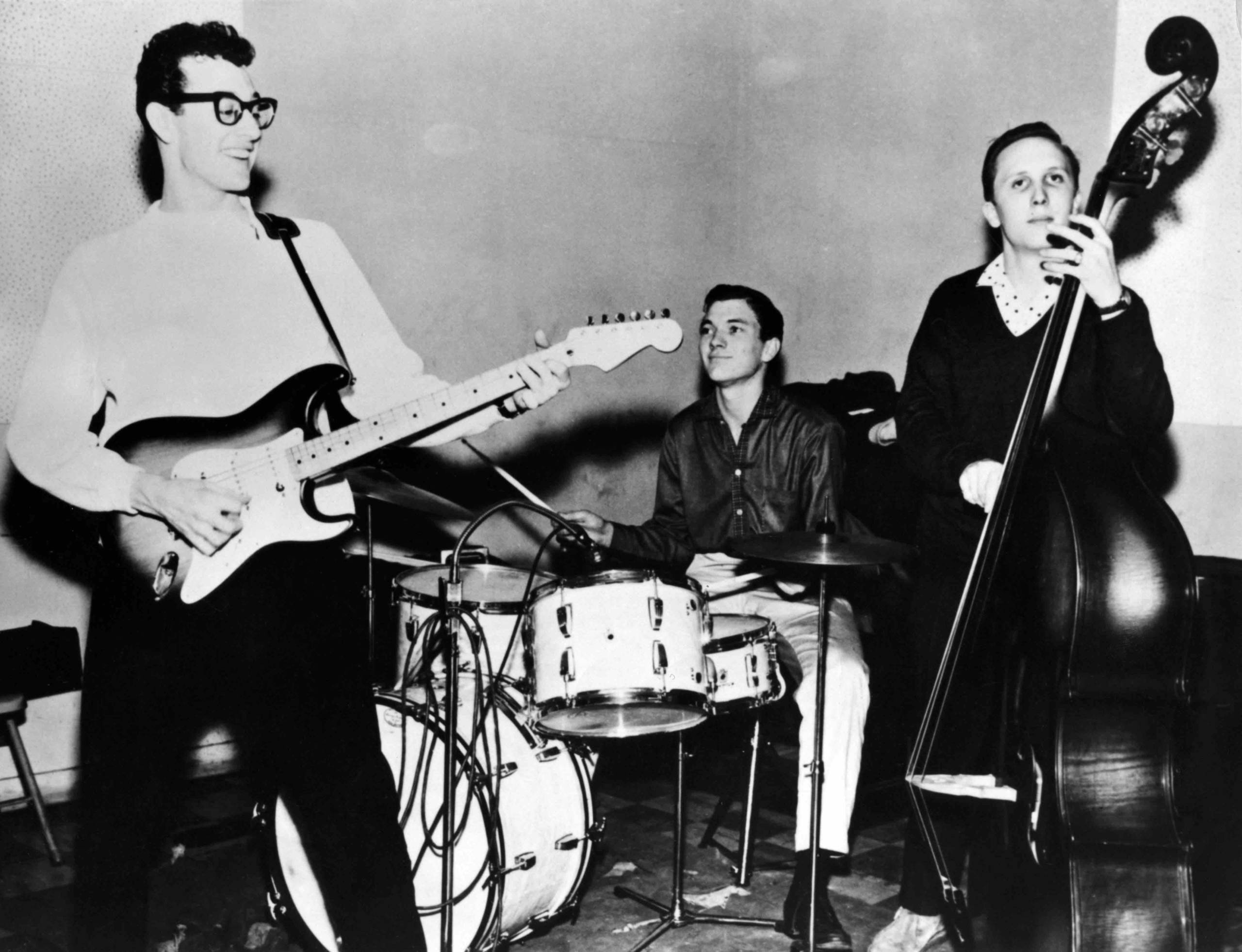 Jerry Allison mit Buddy Holly