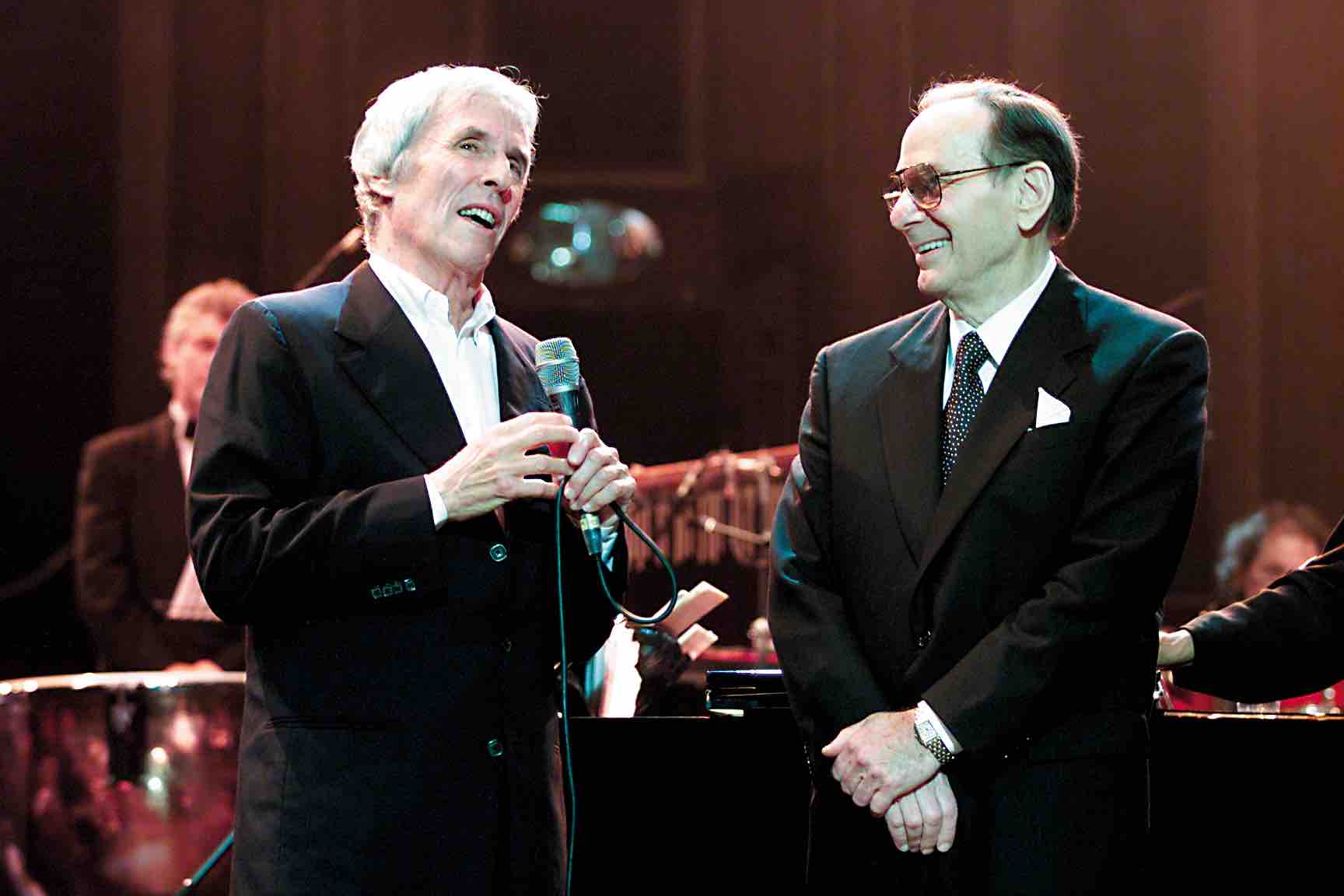 UNITED KINGDOM - JUNE 30:  ROYAL ALBERT HALL  Photo of Burt BACHARACH, with Hal David  (Photo by JMEnternational/Redferns)