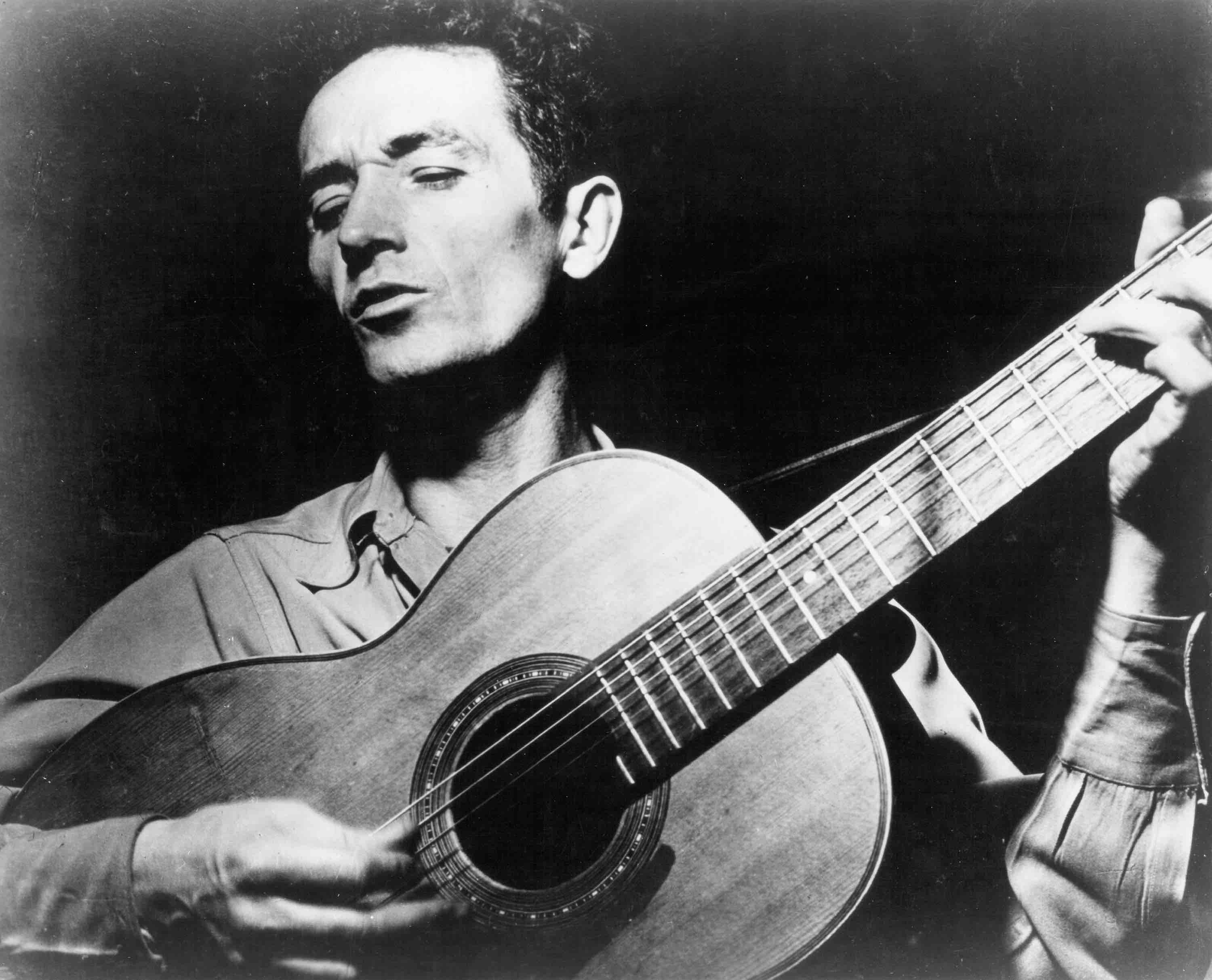 UNSPECIFIED - CIRCA 1970:  Photo of Woody Guthrie  Photo by Michael Ochs Archives/Getty Images