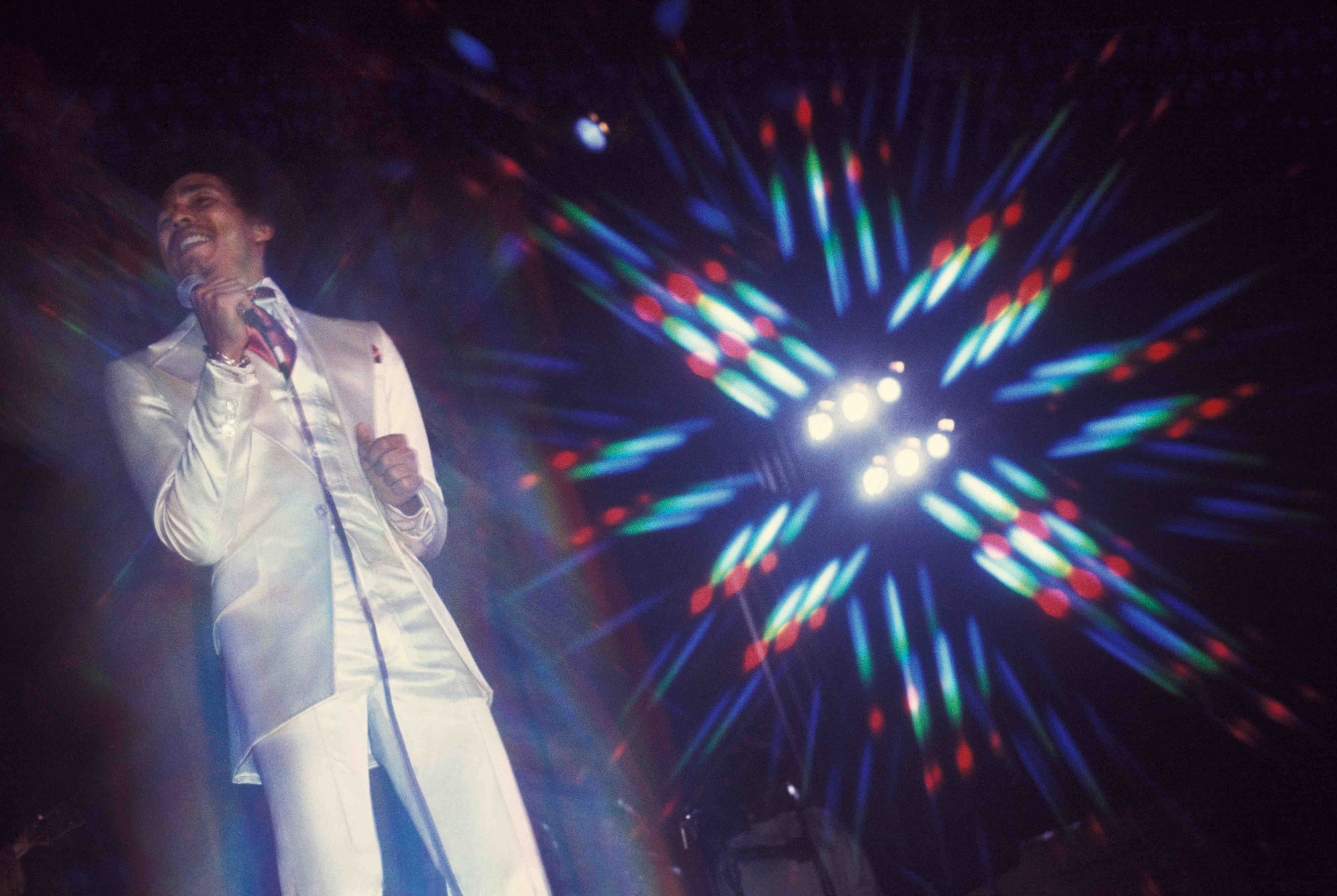 NEW YORK - MARCH 5: American singer-songwriter Smokey Robinson live in concert at Felt Forum in Madison Square Garden on M...