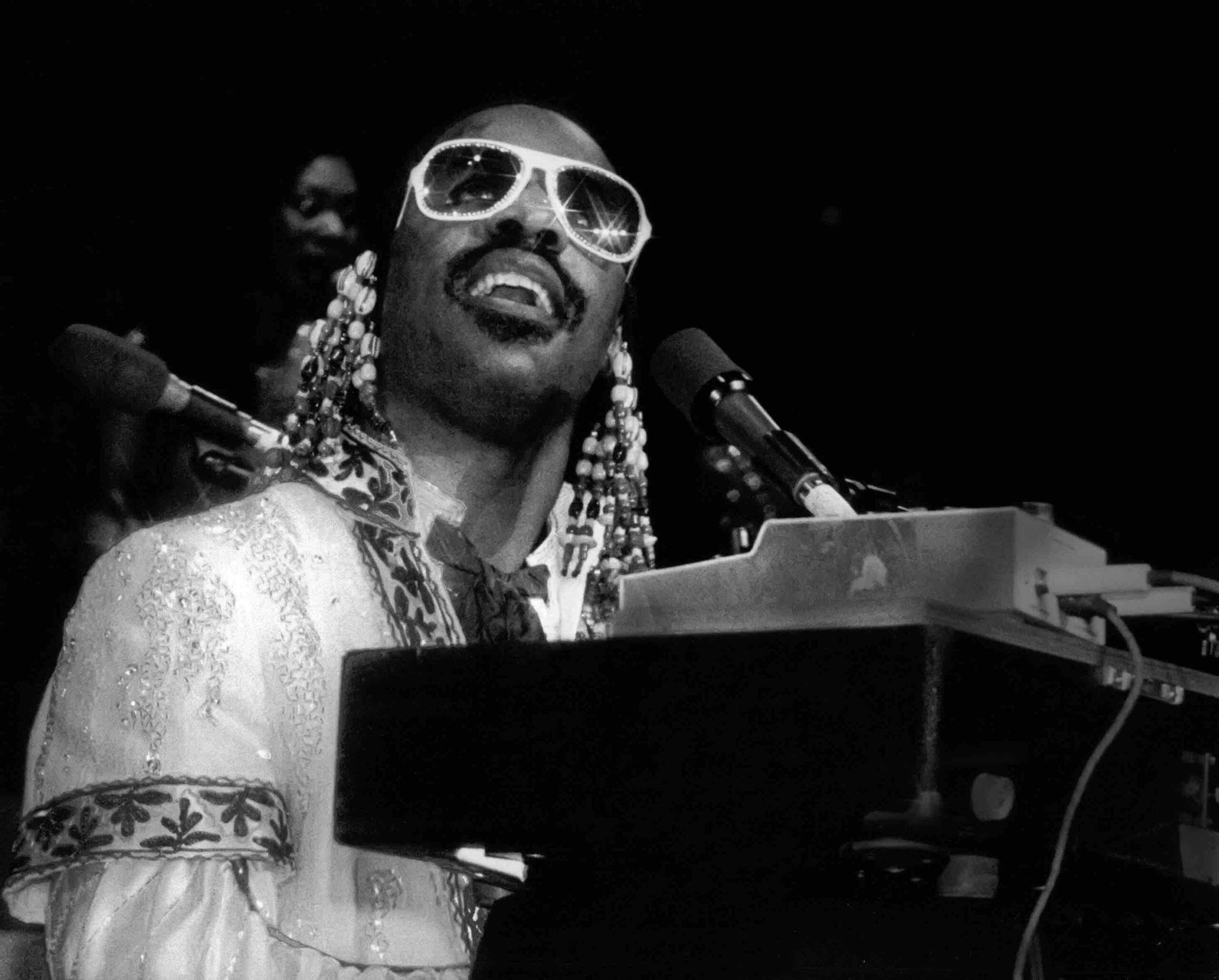 UNSPECIFIED - CIRCA 1970s: Stevie Wonder circa 1970s. (Photo by PL Gould/IMAGES/Getty Images)