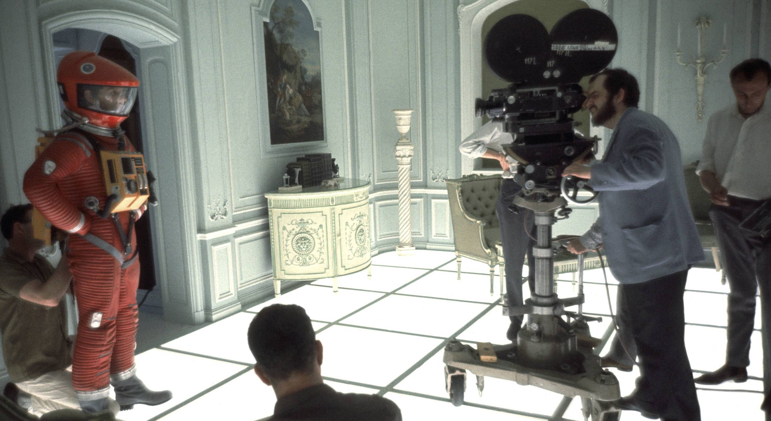 Stanley Kubrick am Set von „2001 - Odyssee im Weltraum“