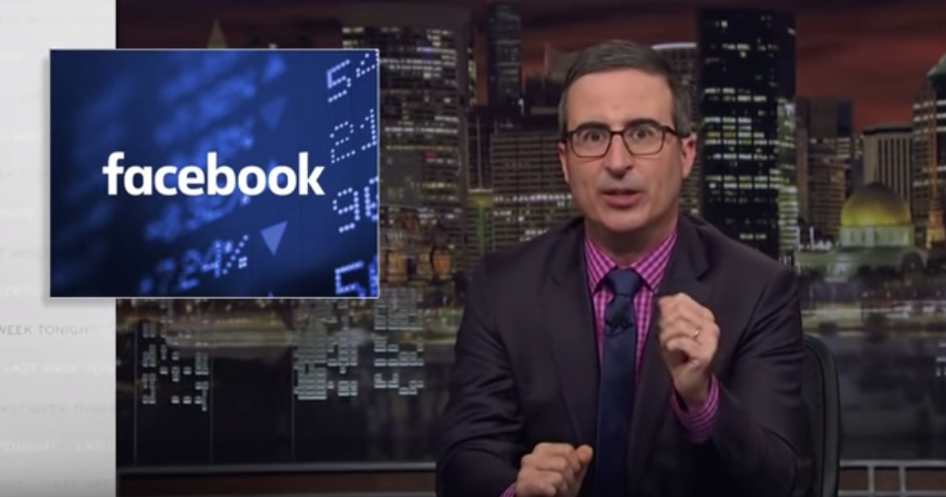 John Oliver nimmt Facebook unter die Lupe