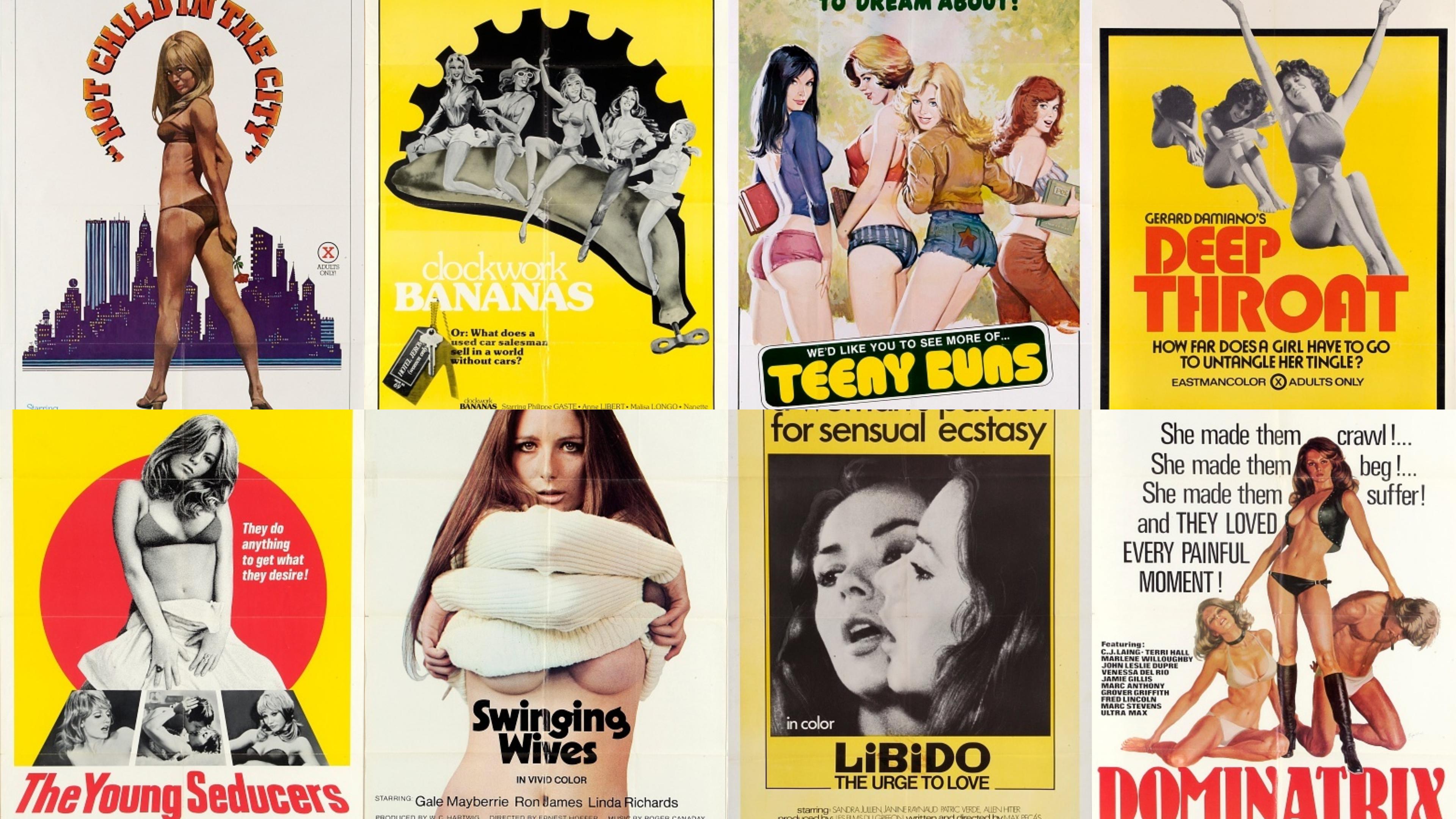 Nacktheit verboten auf YouTube: Gesammelte Plakate von Sexfilmen aus den 70ern
