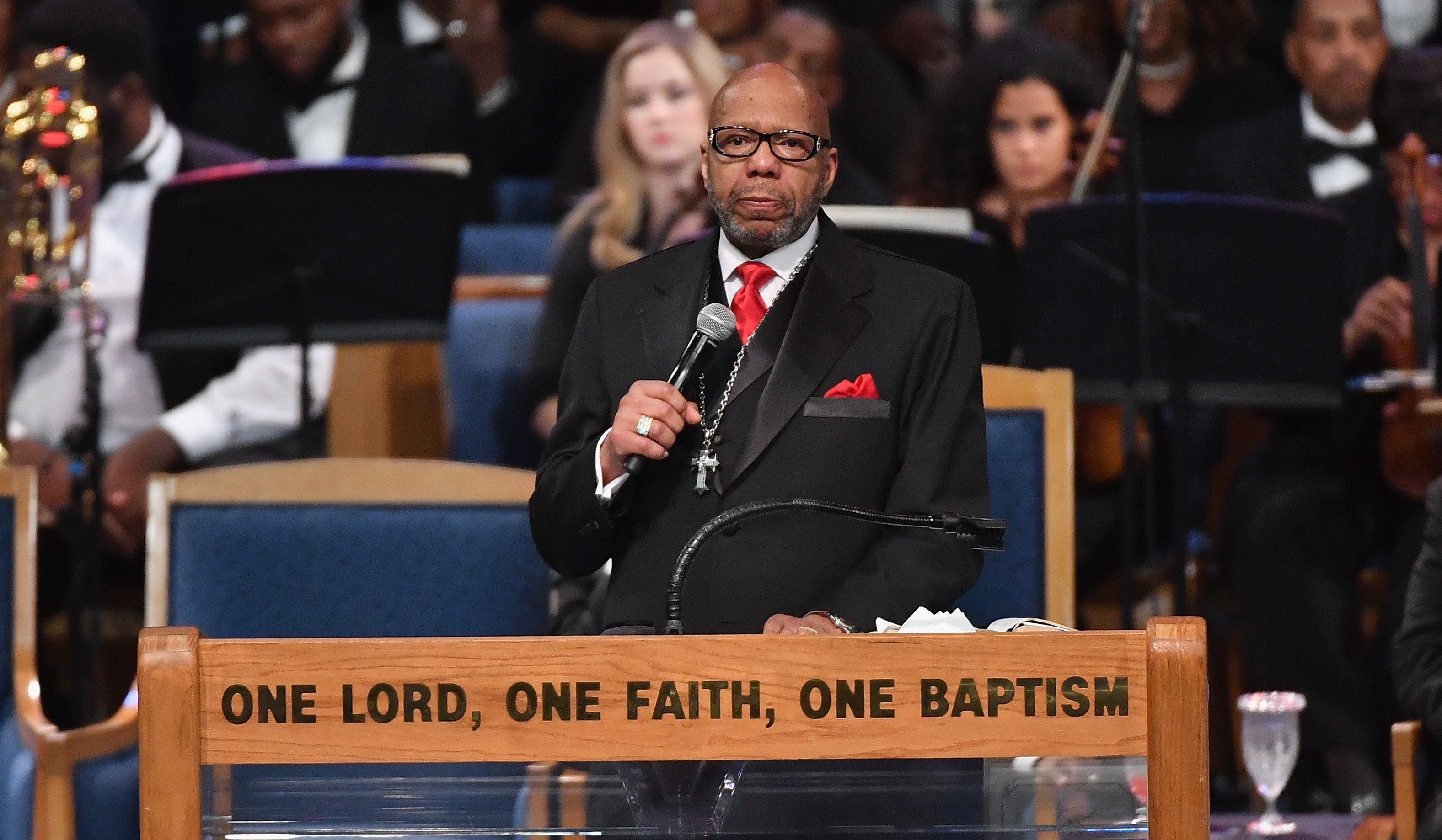 Reverend Jasper Williams Jr. hat mit seiner Trauerrede für Aretha Franklin viele Gemüter erbost.