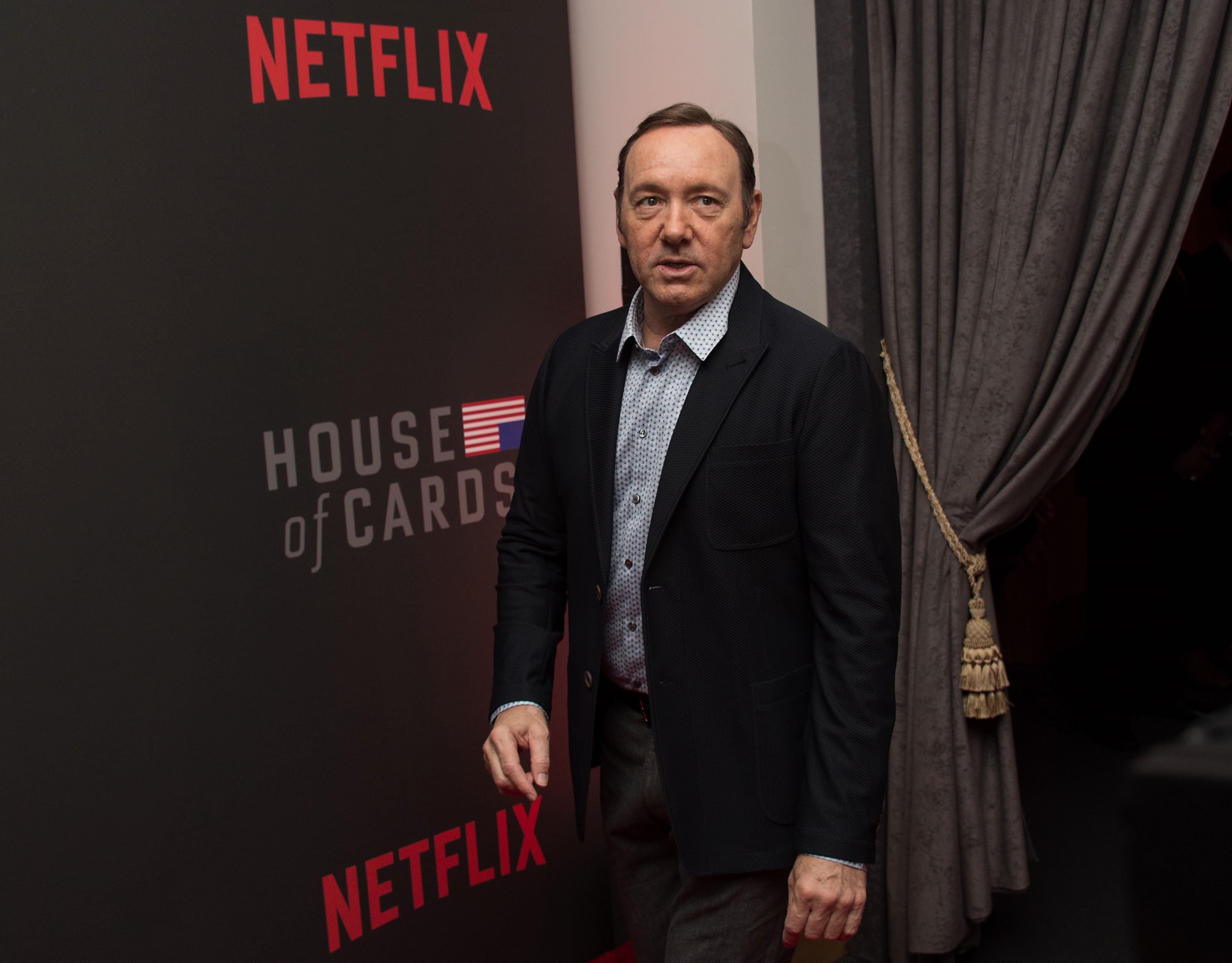 Kevin Spacey - damals noch gefeiert bei der Premiere der vierten Staffel.