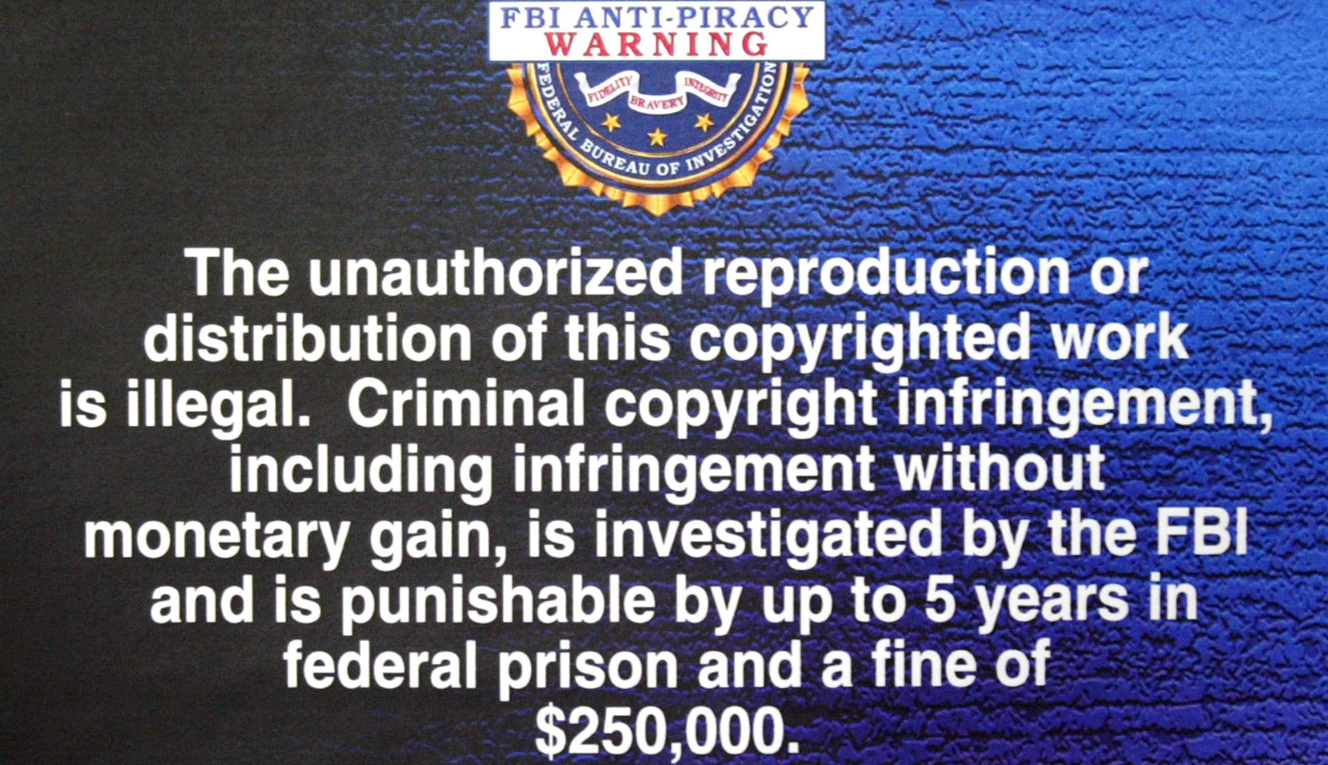 Illegale Streams: FBI anti-piracy warning