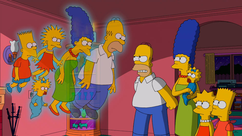 Vergangenheit und Zukunft der „Simpsons“ in einem Bild vereint