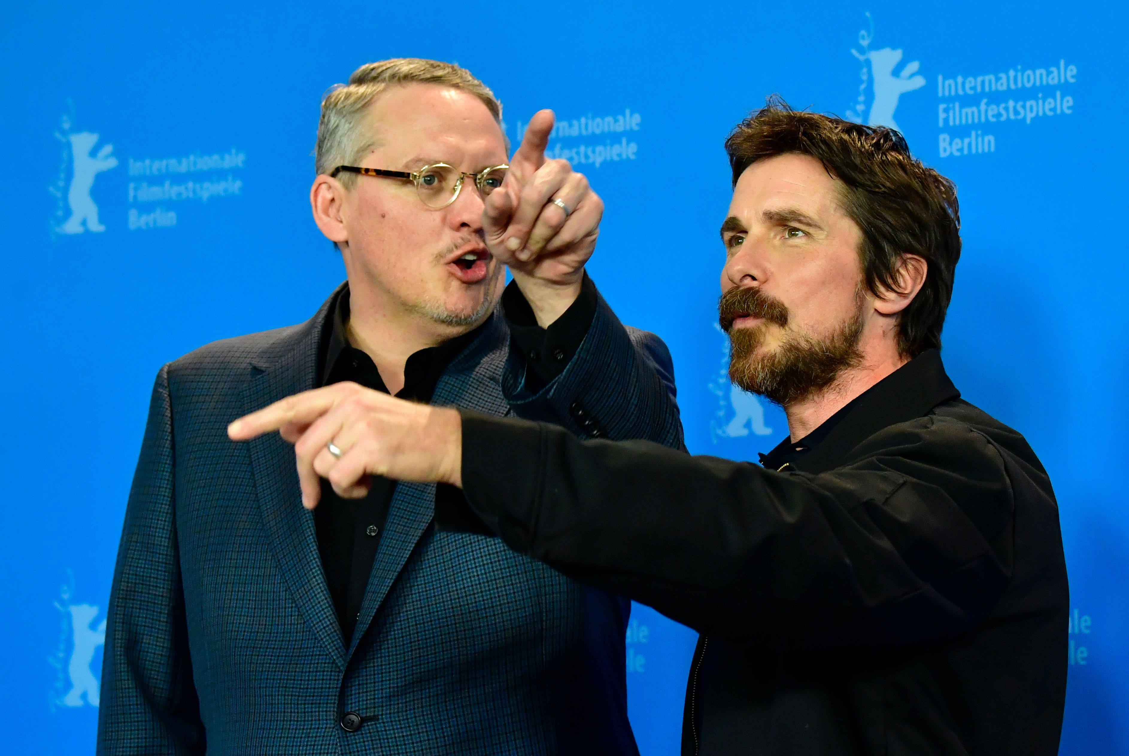 Regisseur Adam McKay und Hauptdarsteller Christian Bale