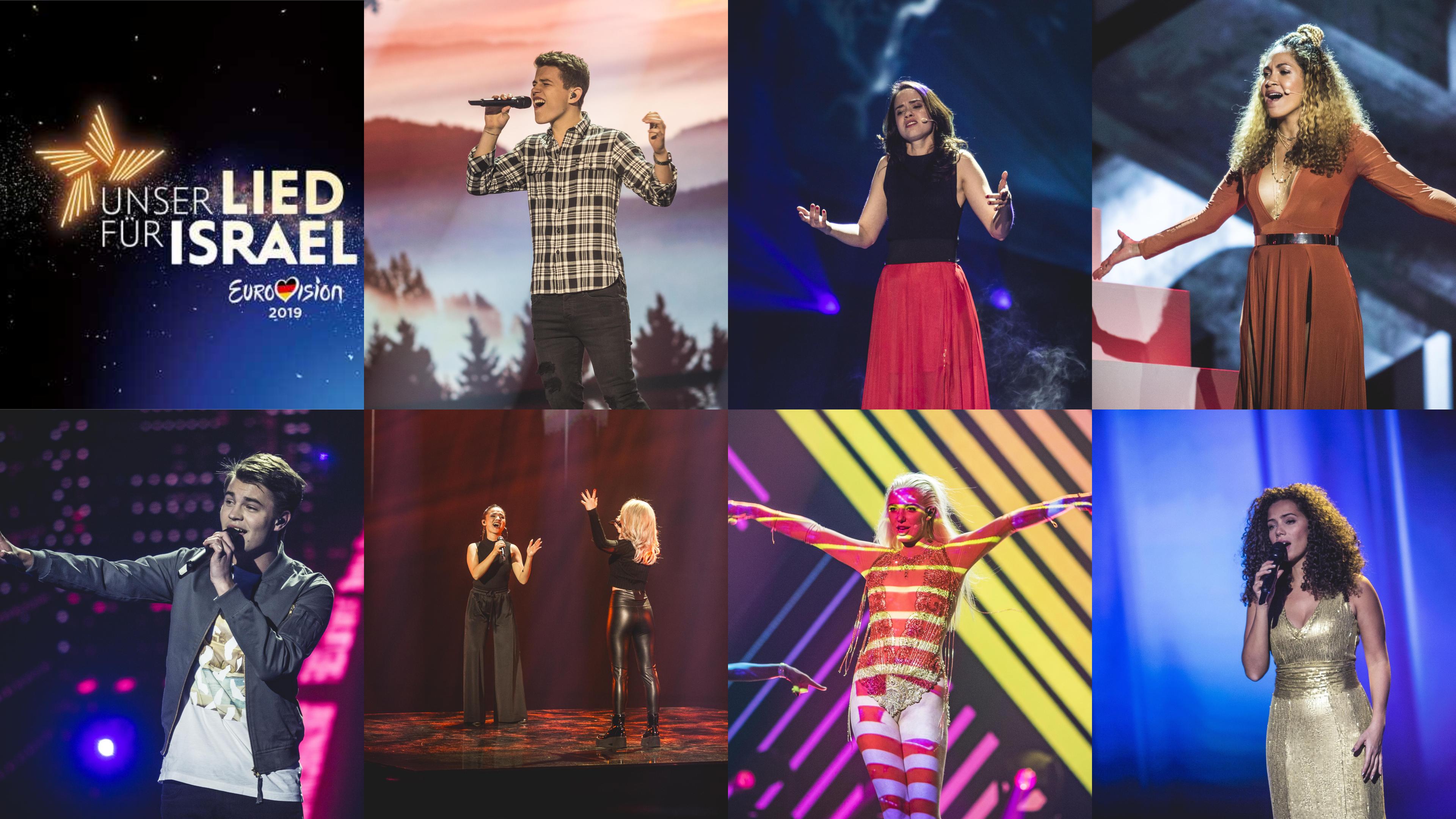 Alle KandidatInnen von „Unser Lied für Israel“ auf einen Blick