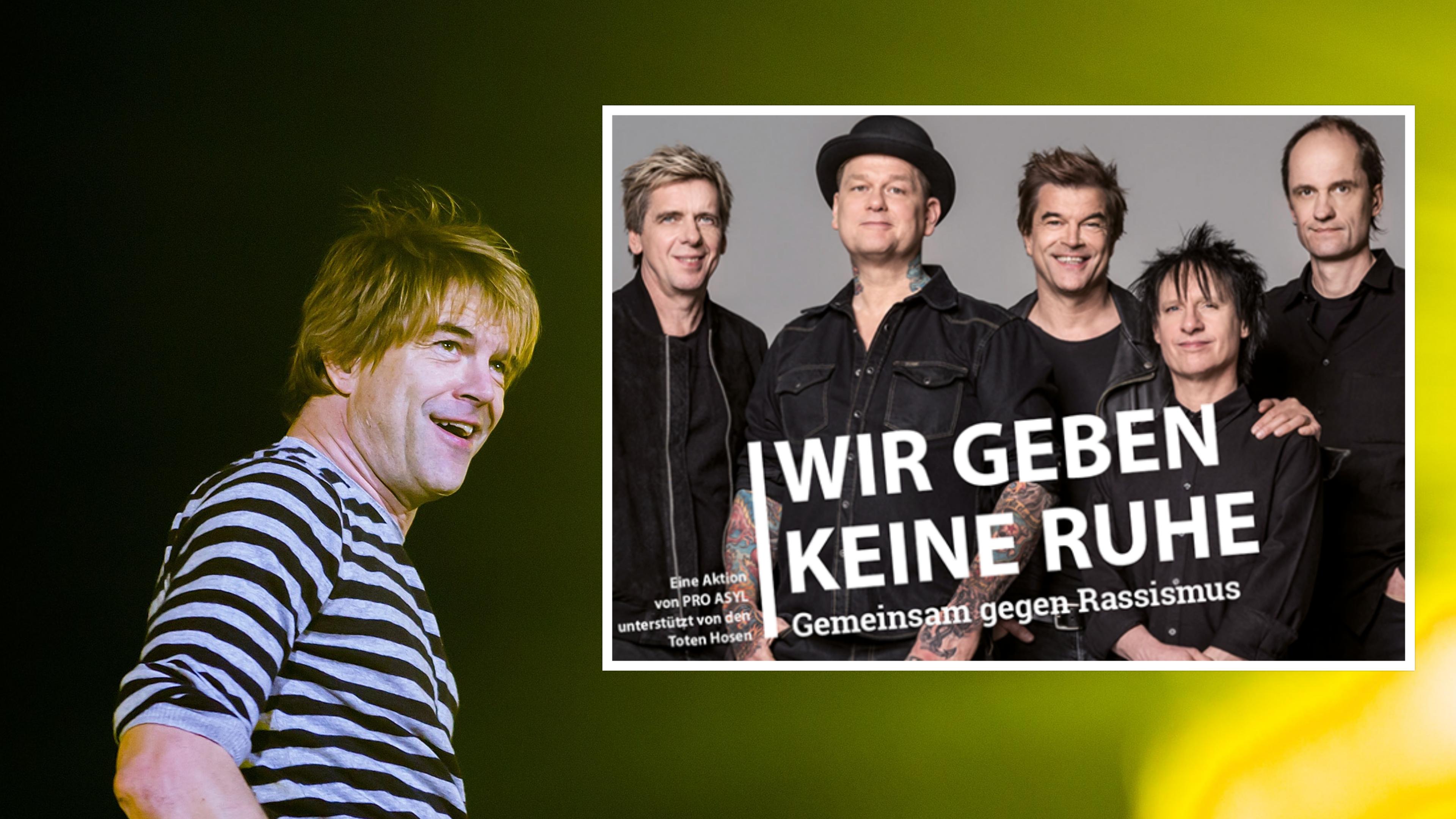 Die Toten Hosen setzten sich für Toleranz und gegen Flüchtlingsfeindlichkeit ein