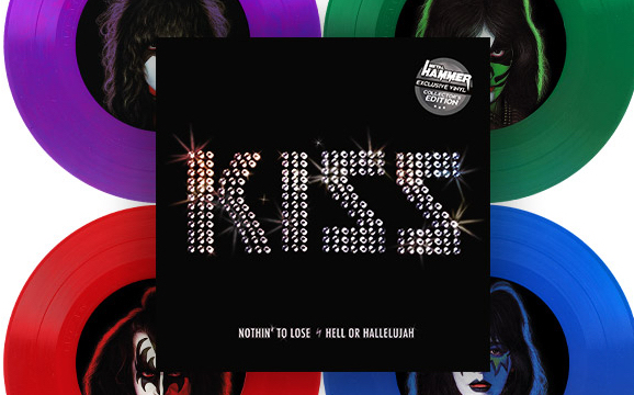 7“-Single von Kiss in vier verschiedenen Farben