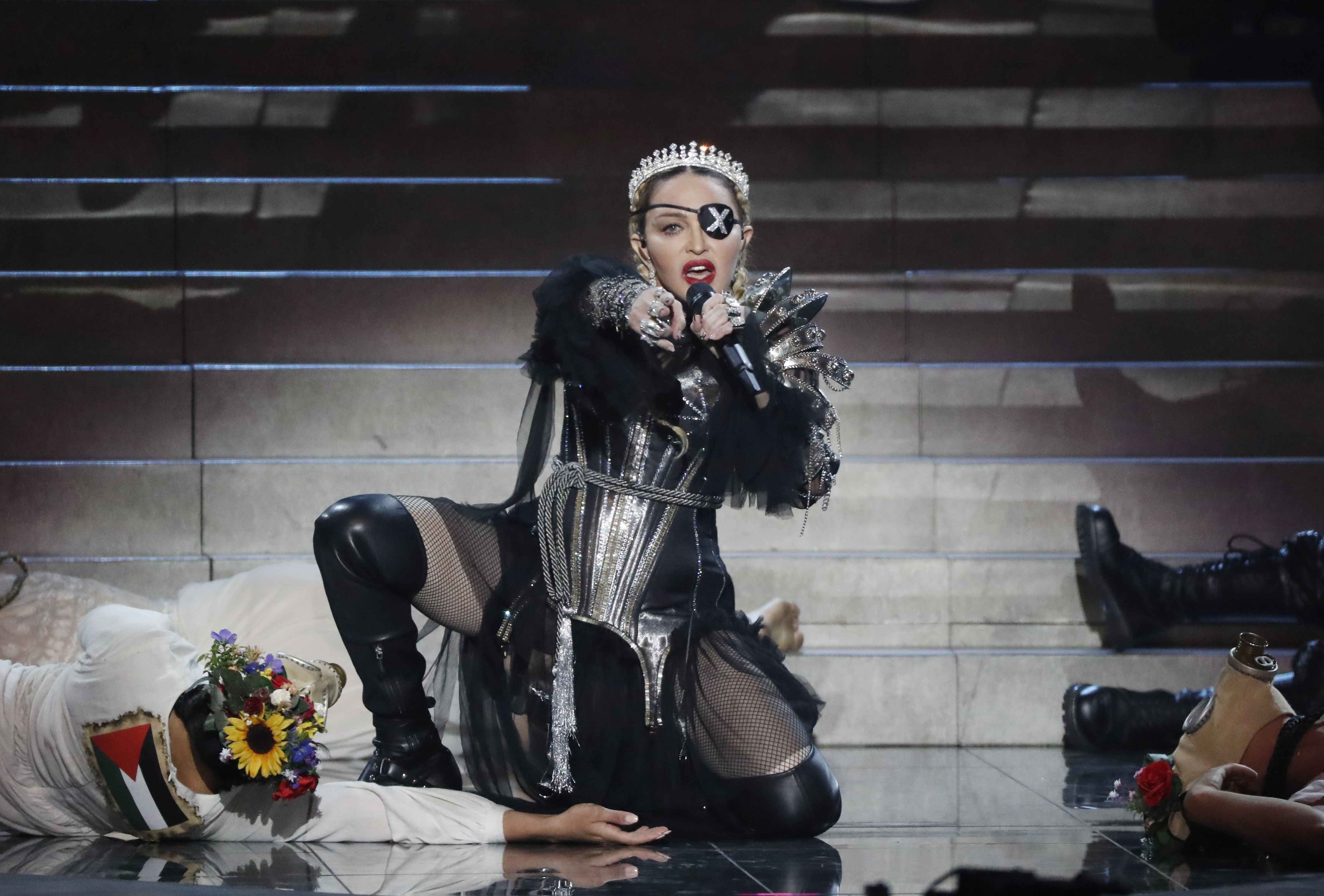 Madonna während ihrer Performance beim ESC 2019