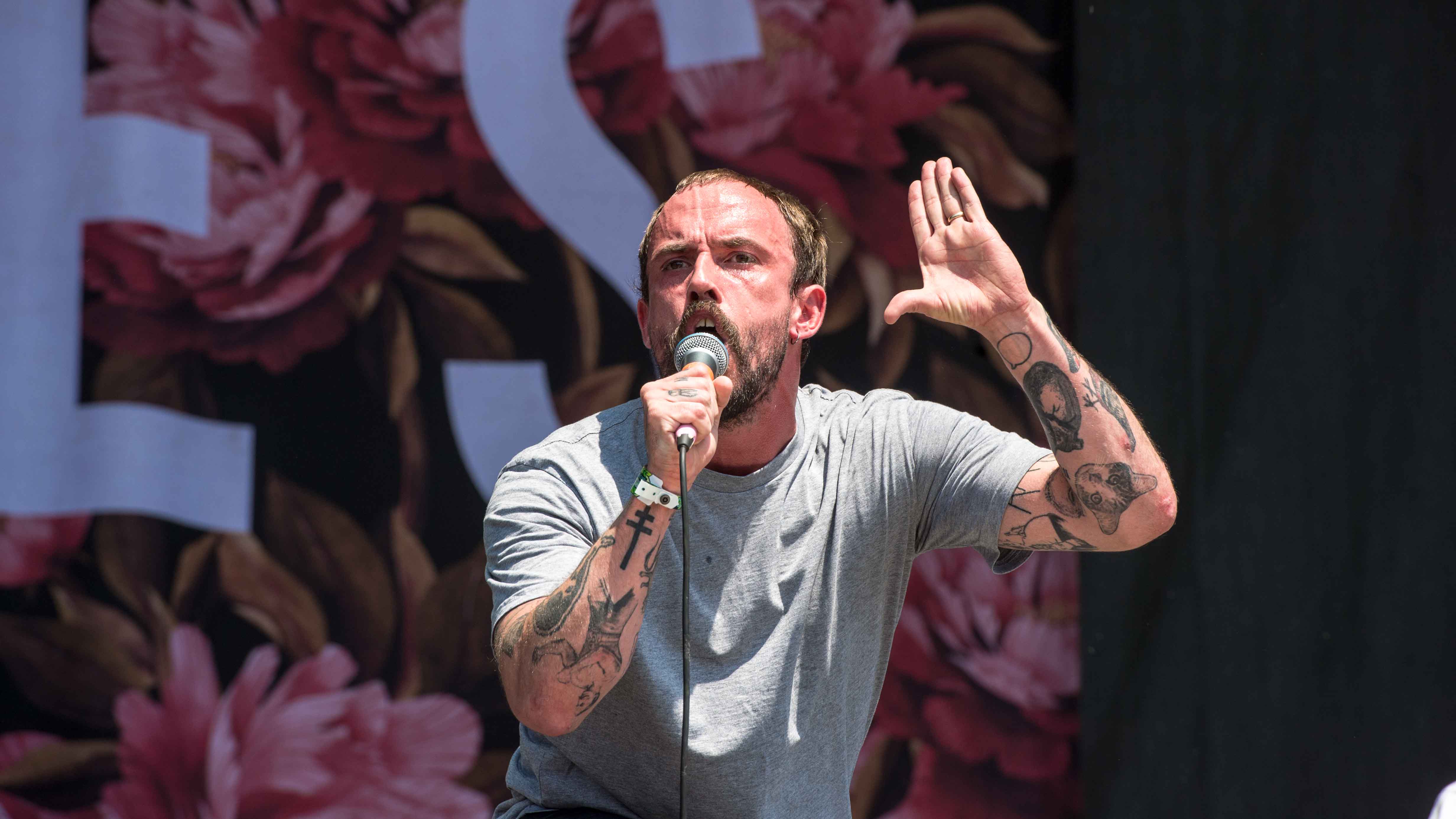 22.06.2019, Eichenring , Scheessel, GER, Festival, Konzert,Hurricane, Band  im Bild
"IDLES"
live auf der River Stage beim ...