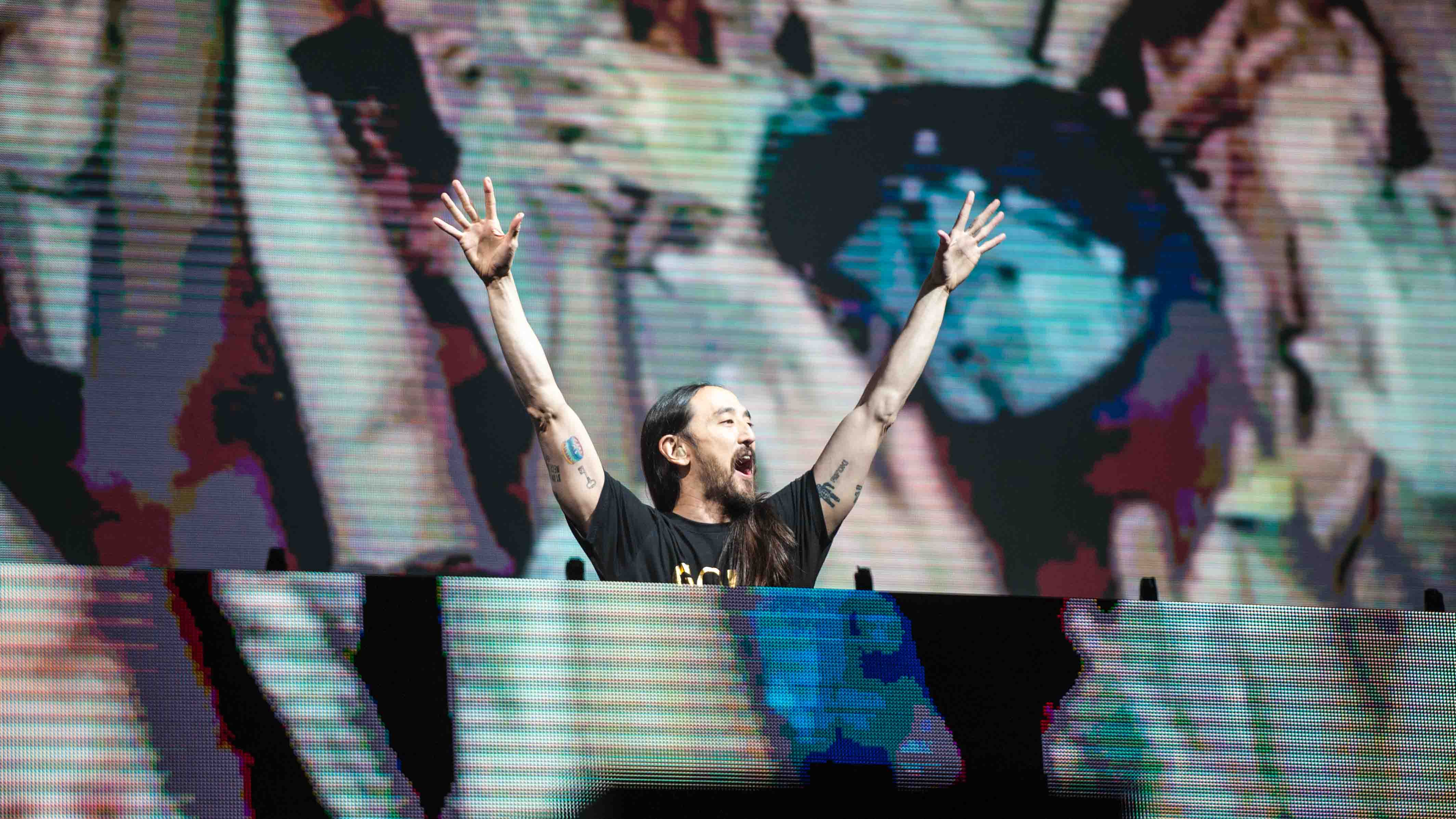 22.06.2019, Eichenring , Scheessel, GER, Festival, Konzert,Hurricane, Band  im Bild
"STEVE AOKI"
live auf der River Stage ...