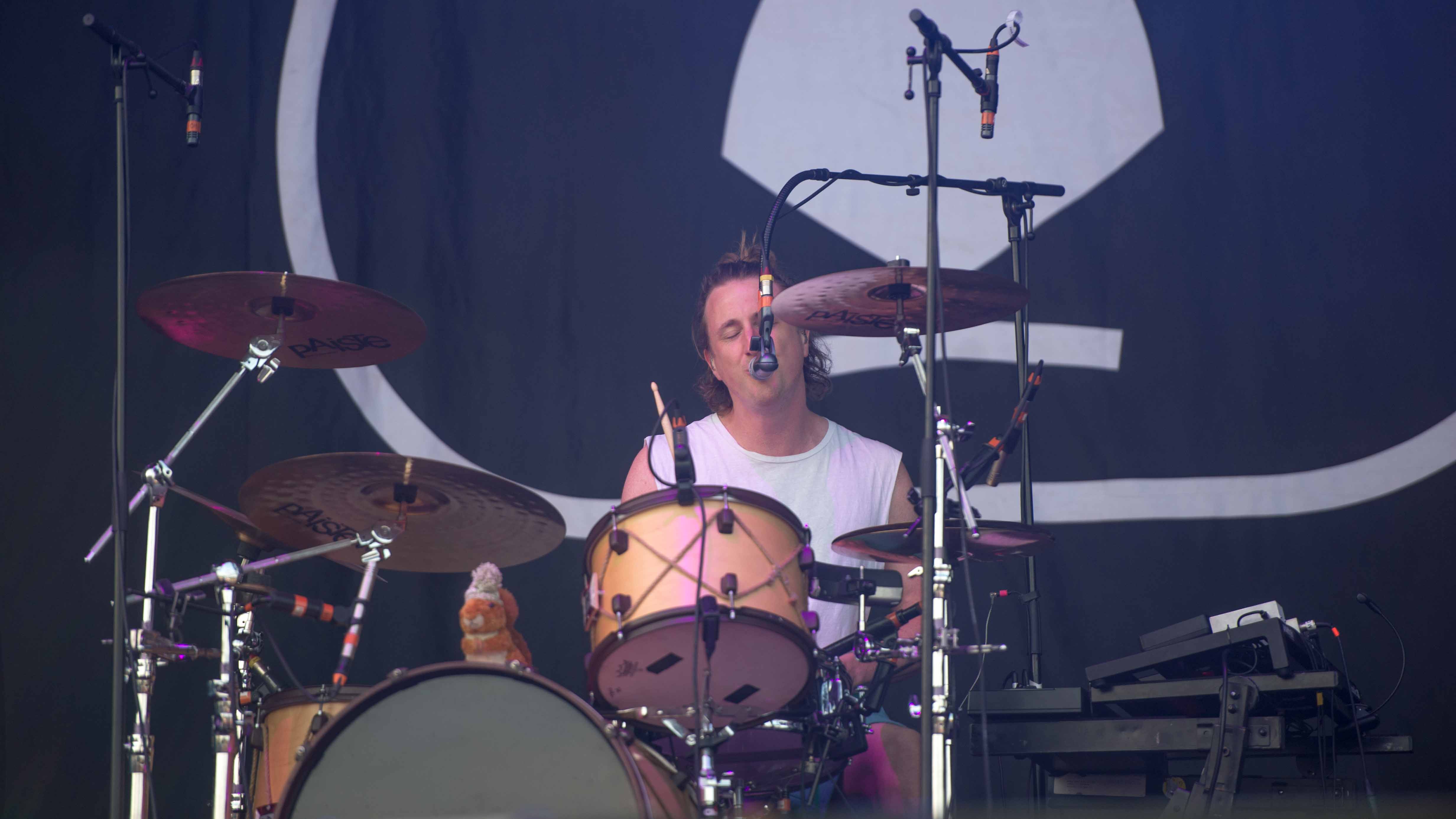 22.06.2019, Eichenring , Scheessel, GER, Festival, Konzert,Hurricane, Band  im Bild
"THE WOMBATS"
live auf der River Stage...