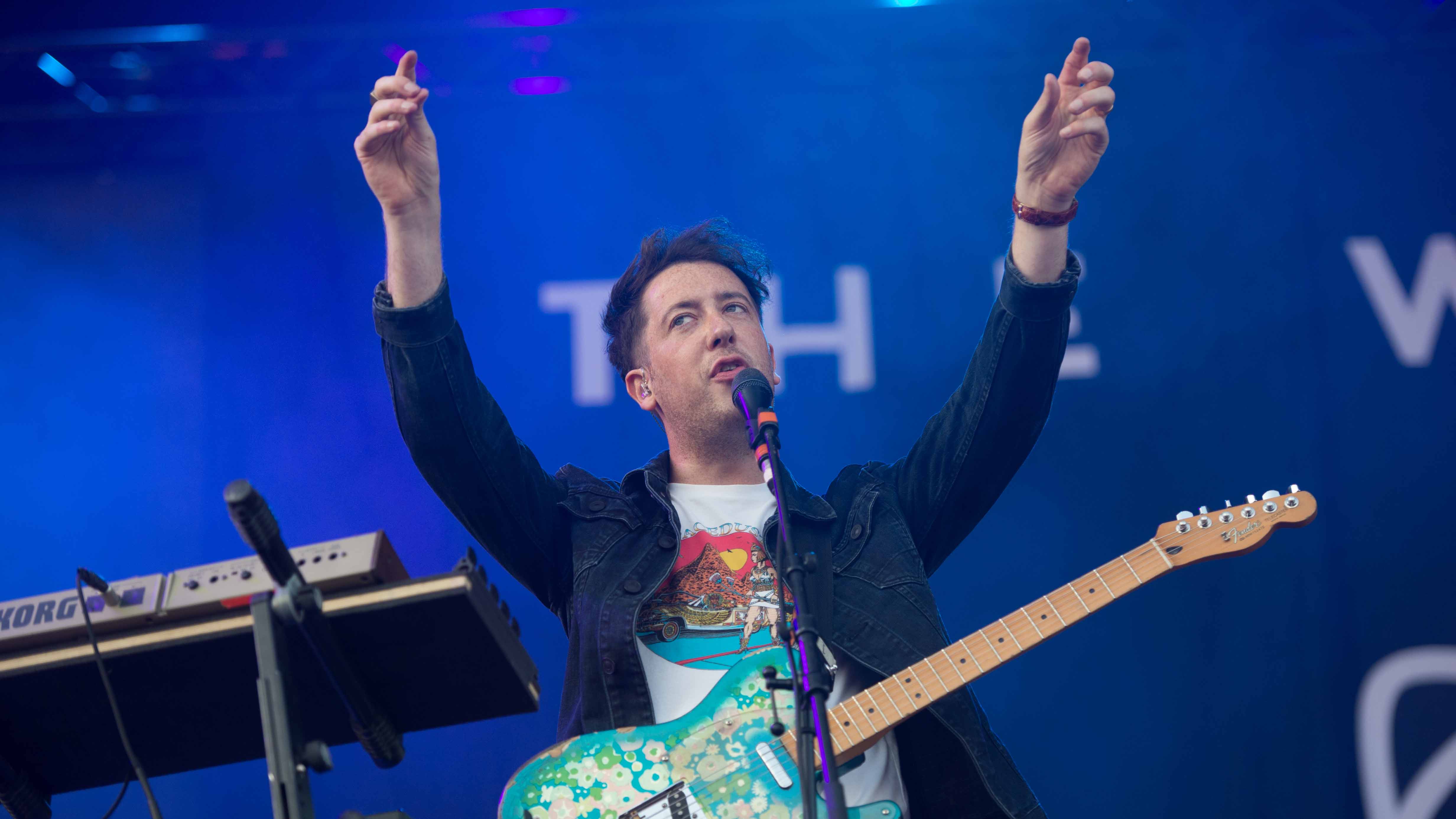 22.06.2019, Eichenring , Scheessel, GER, Festival, Konzert,Hurricane, Band  im Bild
"THE WOMBATS"
live auf der River Stage...