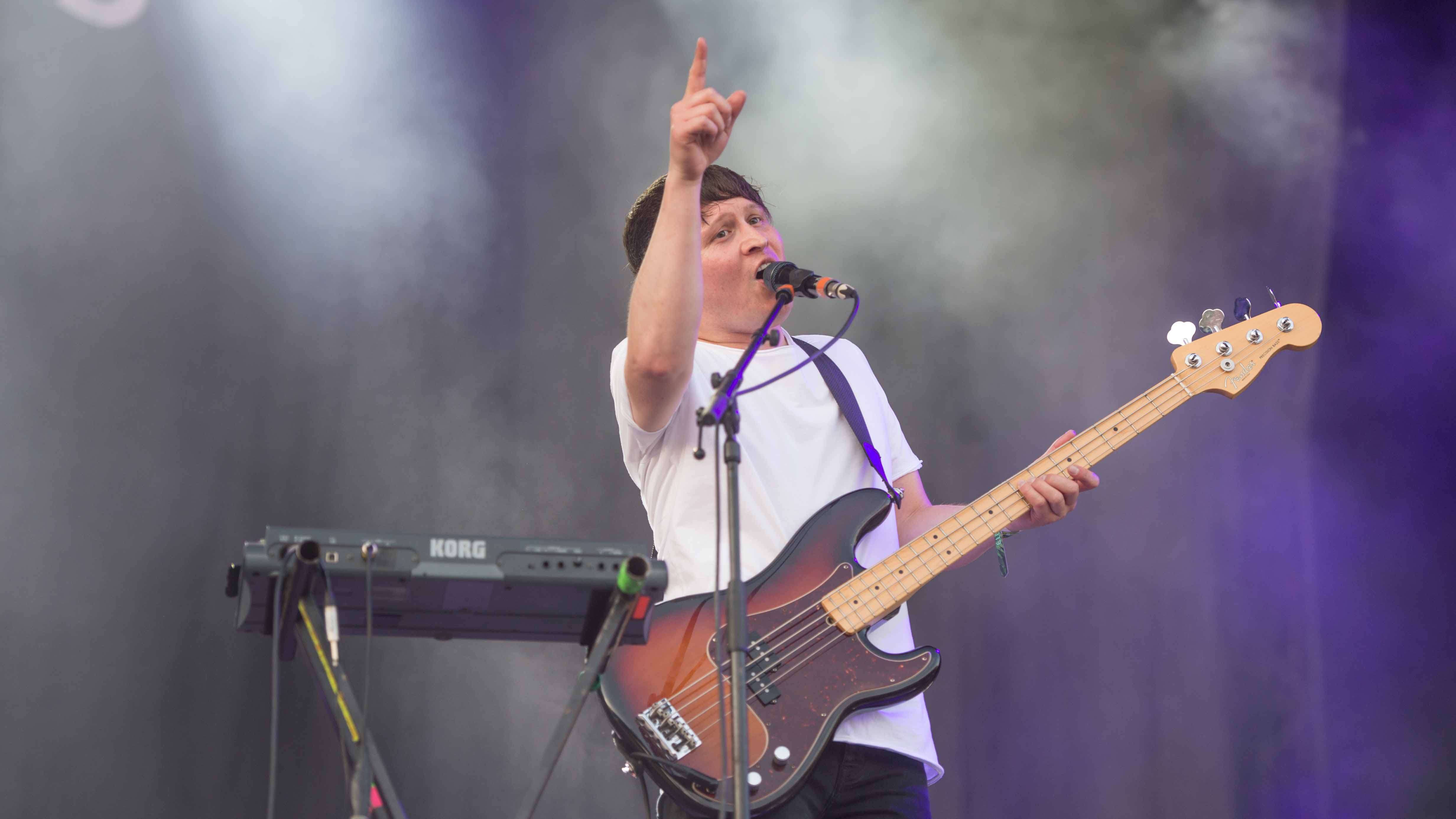 22.06.2019, Eichenring , Scheessel, GER, Festival, Konzert,Hurricane, Band  im Bild
"THE WOMBATS"
live auf der River Stage...