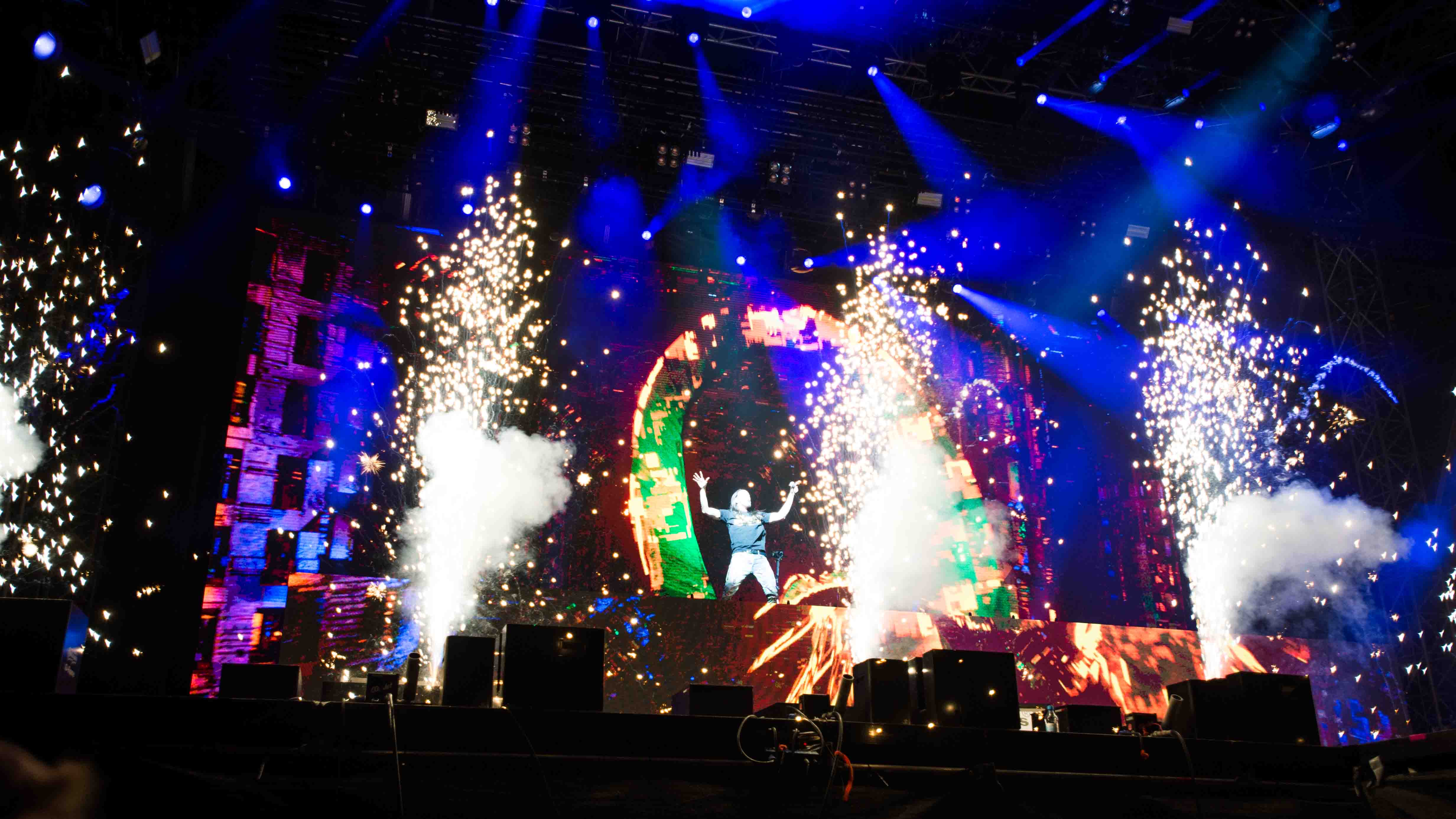 22.06.2019, Eichenring , Scheessel, GER, Festival, Konzert,Hurricane, Band  im Bild
"STEVE AOKI"
live auf der River Stage ...