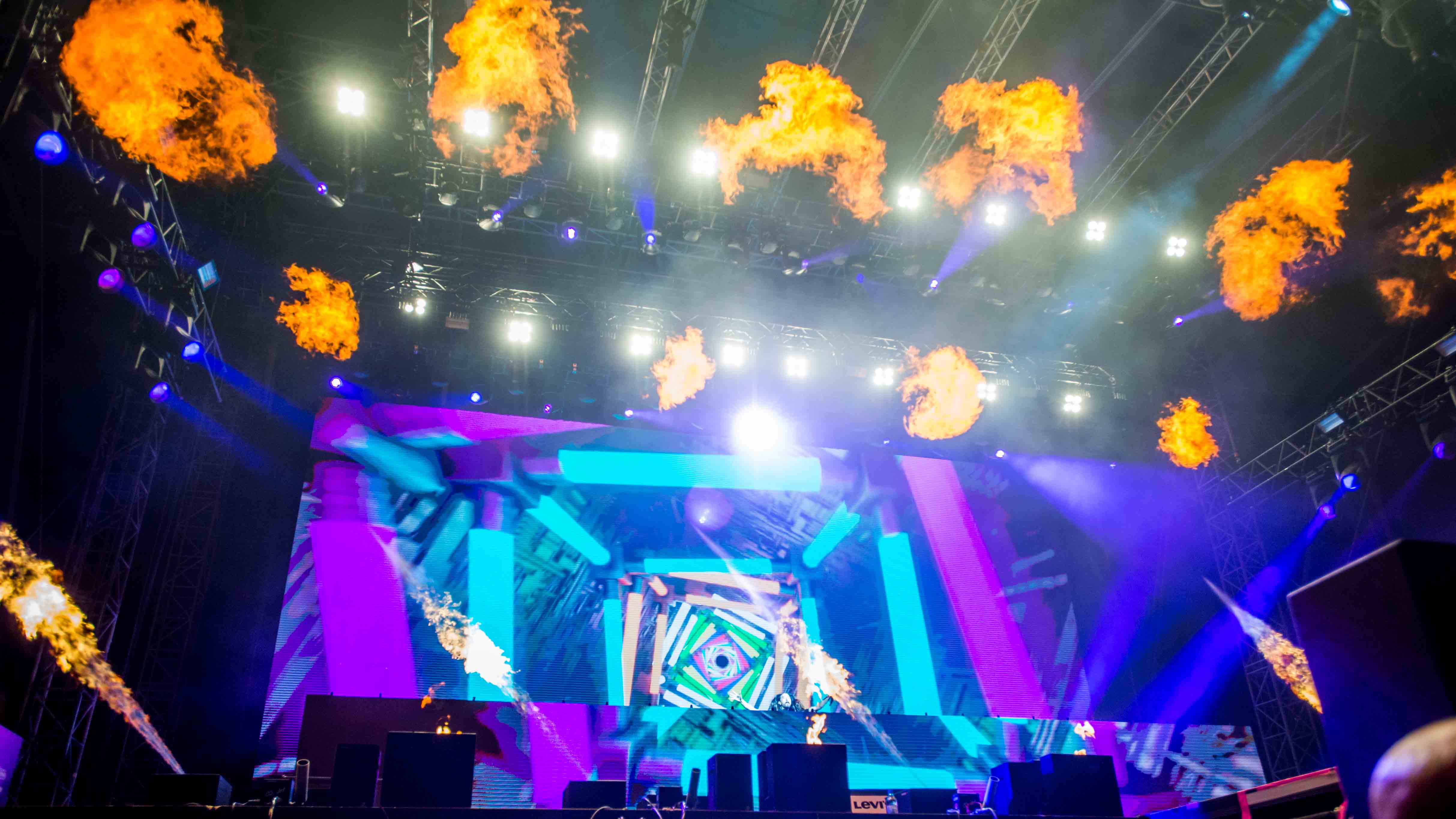 22.06.2019, Eichenring , Scheessel, GER, Festival, Konzert,Hurricane, Band  im Bild
"STEVE AOKI"
live auf der River Stage ...