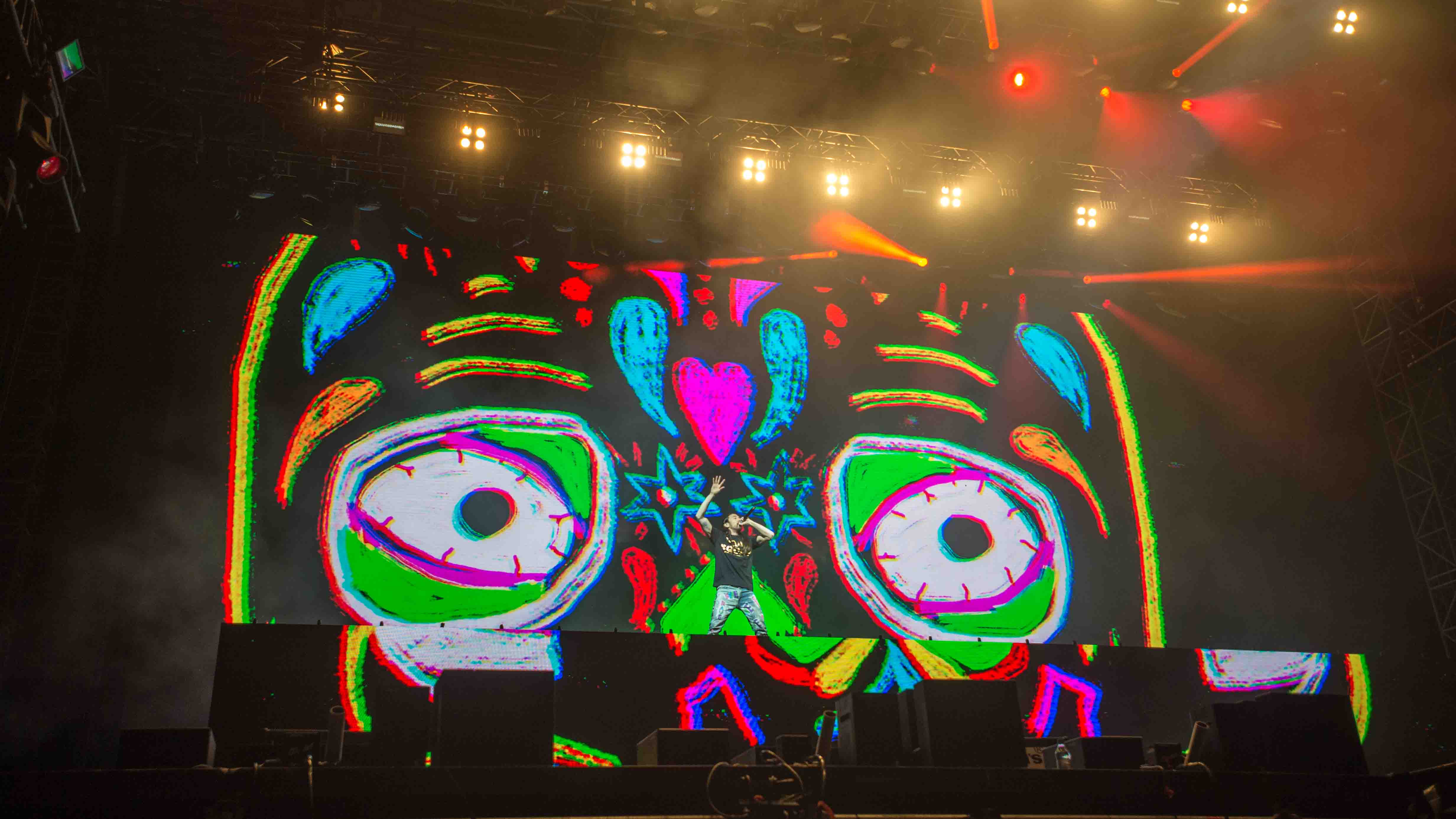 22.06.2019, Eichenring , Scheessel, GER, Festival, Konzert,Hurricane, Band  im Bild
"STEVE AOKI"
live auf der River Stage ...