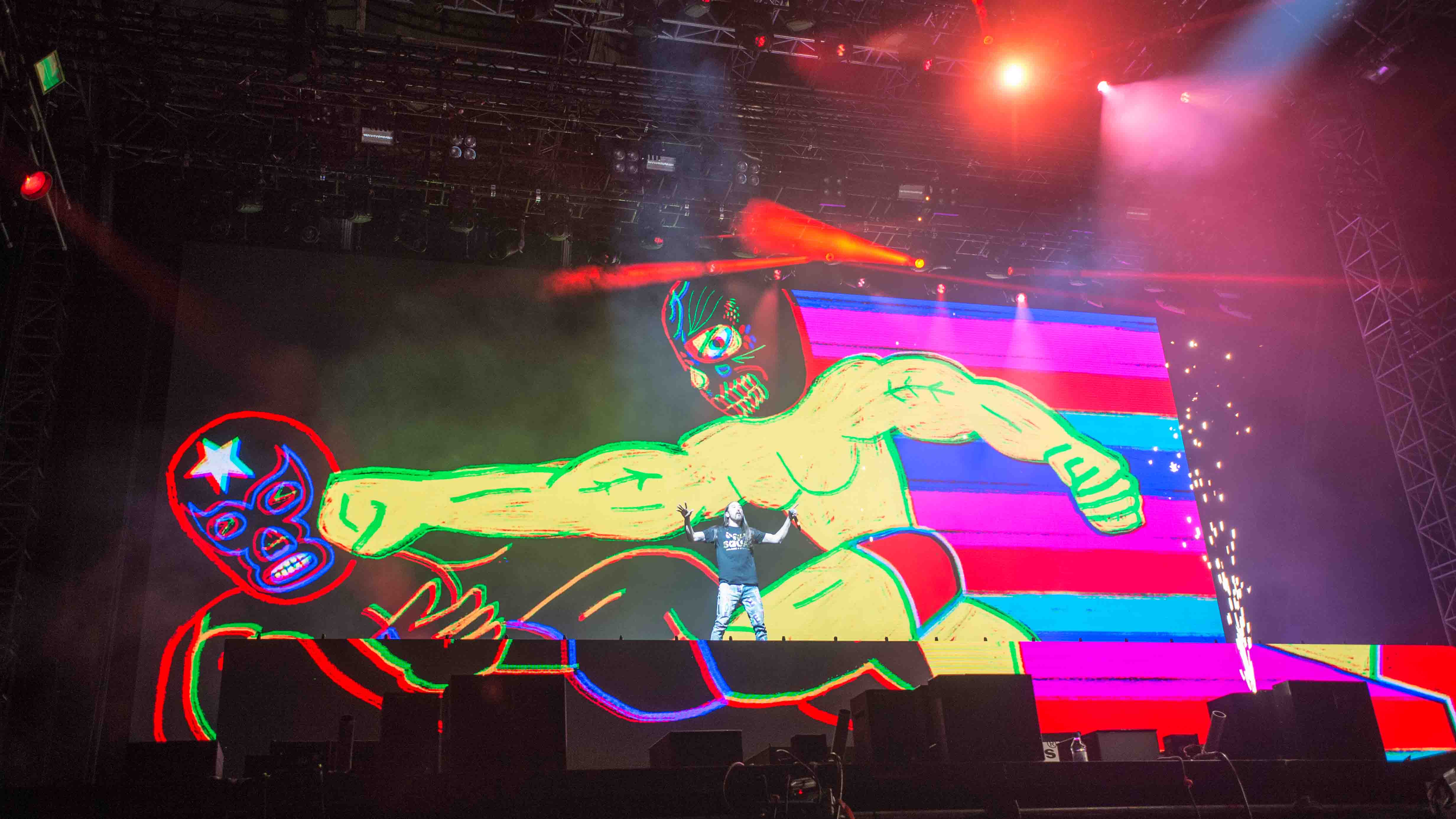 22.06.2019, Eichenring , Scheessel, GER, Festival, Konzert,Hurricane, Band  im Bild
"STEVE AOKI"
live auf der River Stage ...