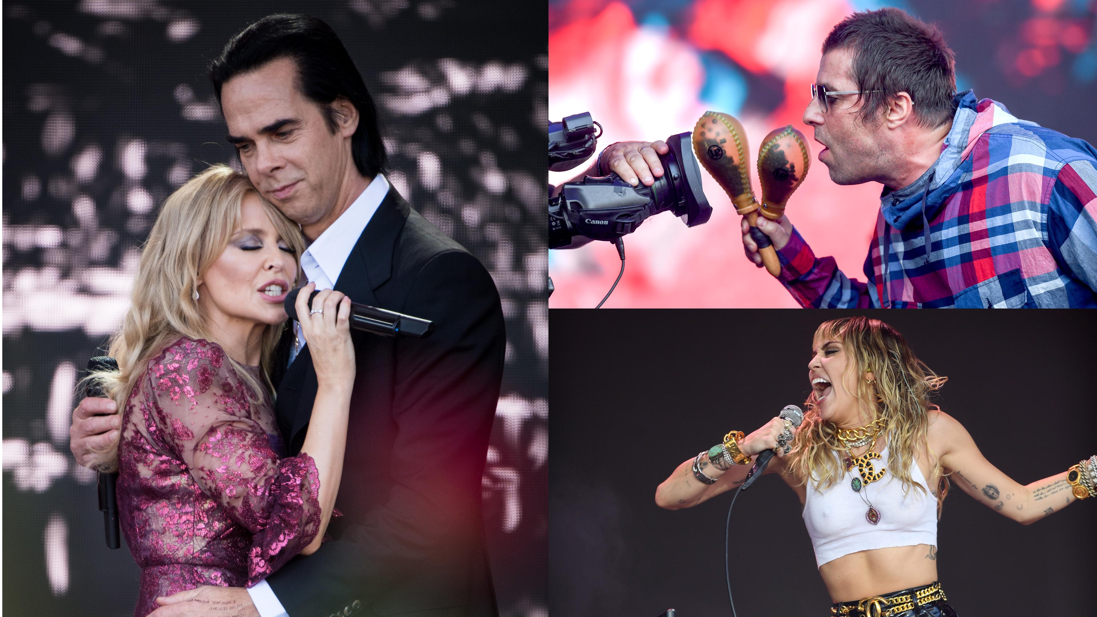 Starbesetzung beim Glastonbury-Jahrgang 2019: Kylie Minogue, Nick Cave, Liam Gallagher und Miley Cyrus
