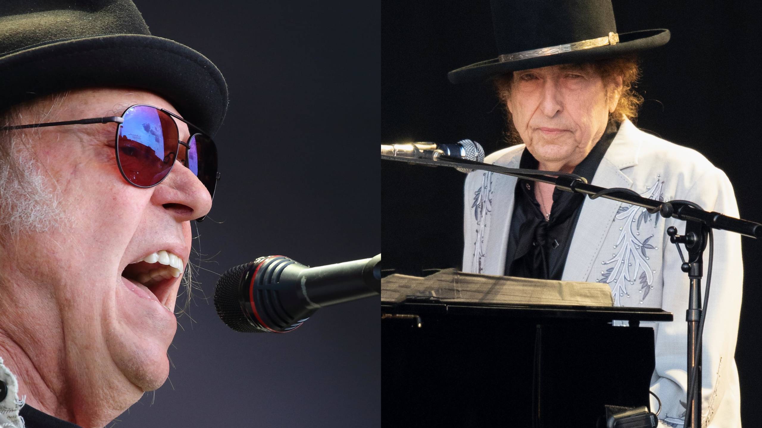 Dinosaurier-Treffen: Neil Young und Bob Dylan auf einem Festival
