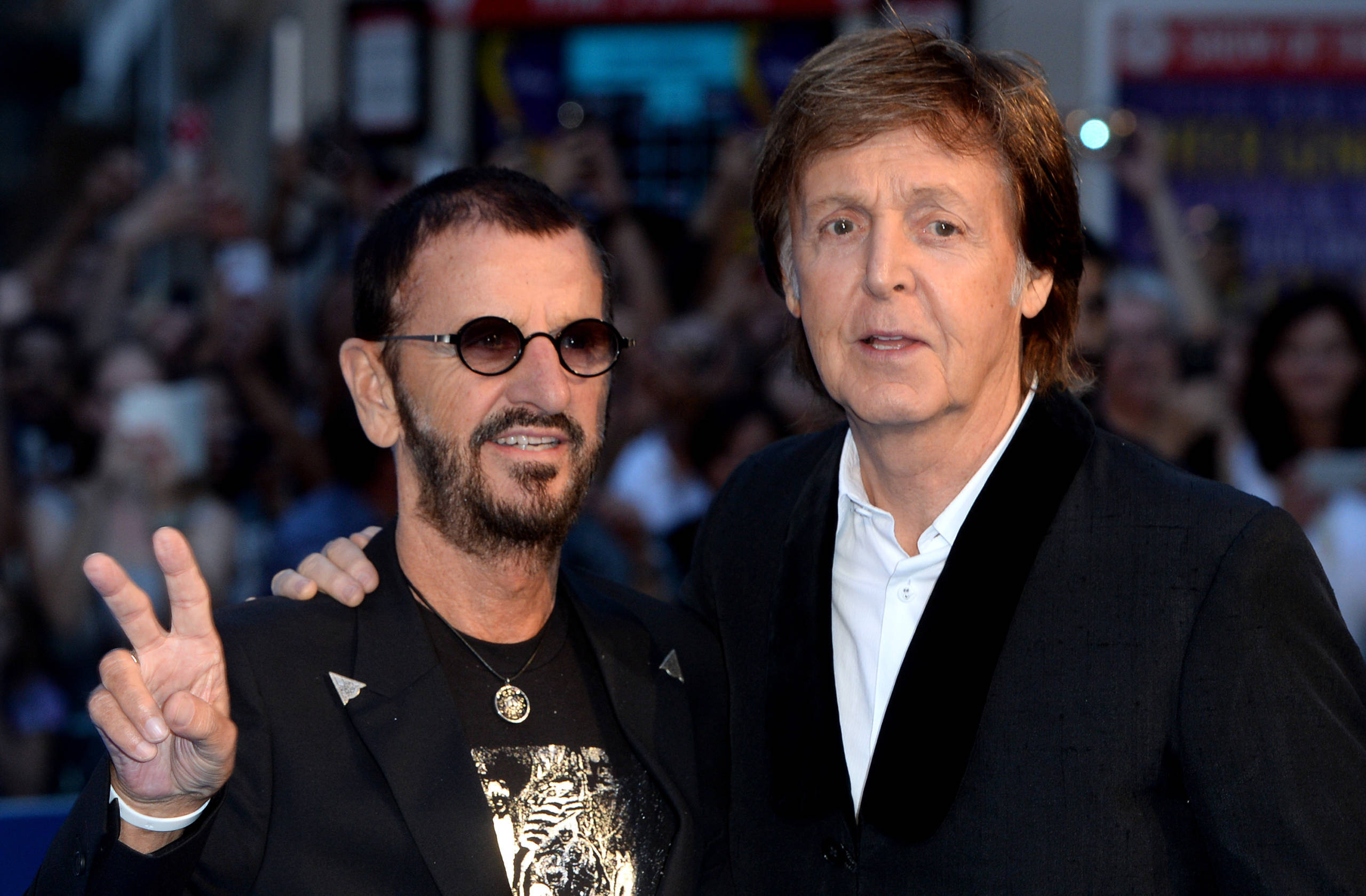 Ringo Starr und Paul McCartney.