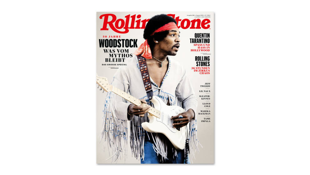 Das August-Heft vom ROLLING STONE mit Jimi Hendrix auf dem Cover und Woodstock-Special