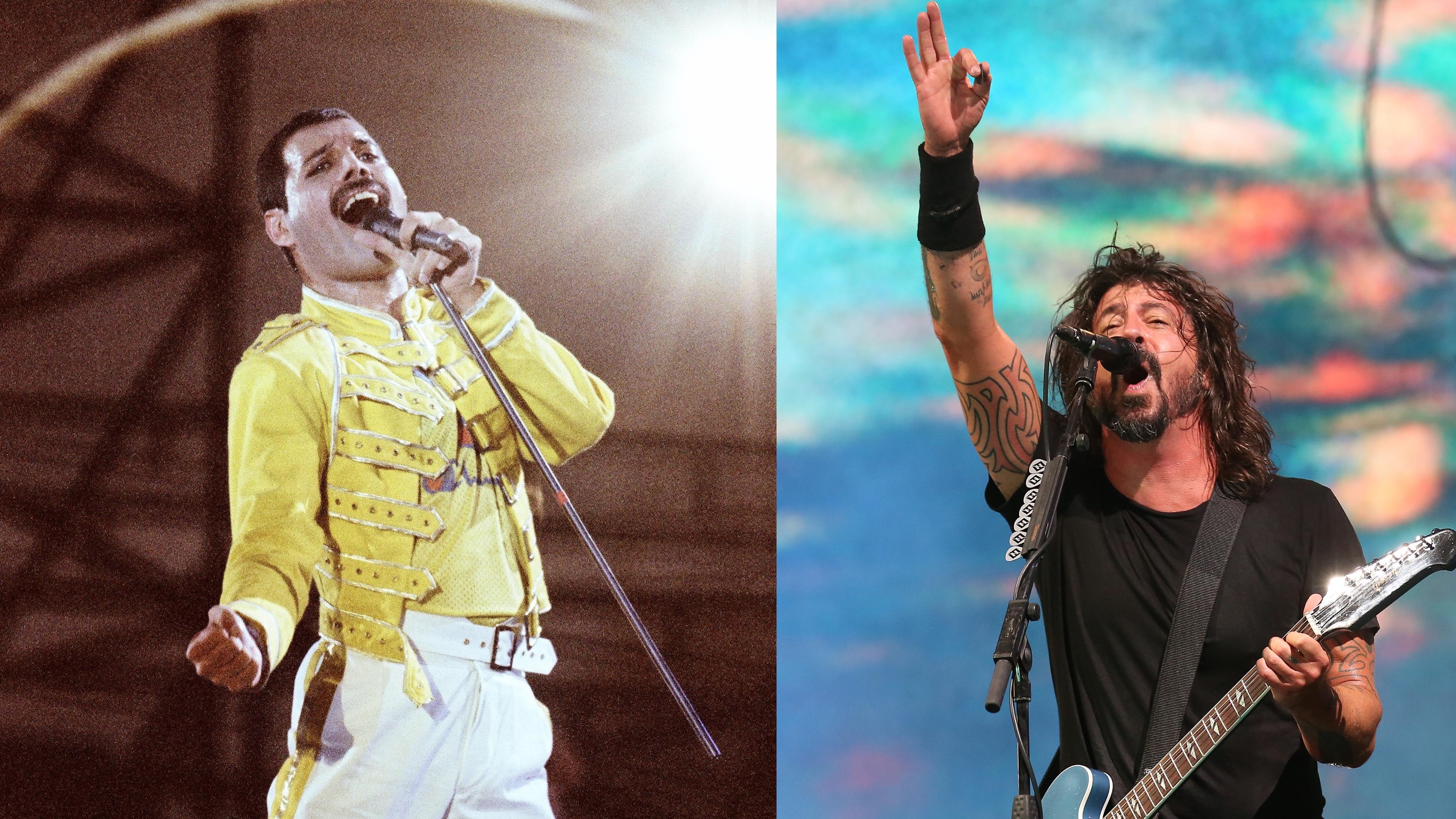 Dave Grohl und Freddie Mercury